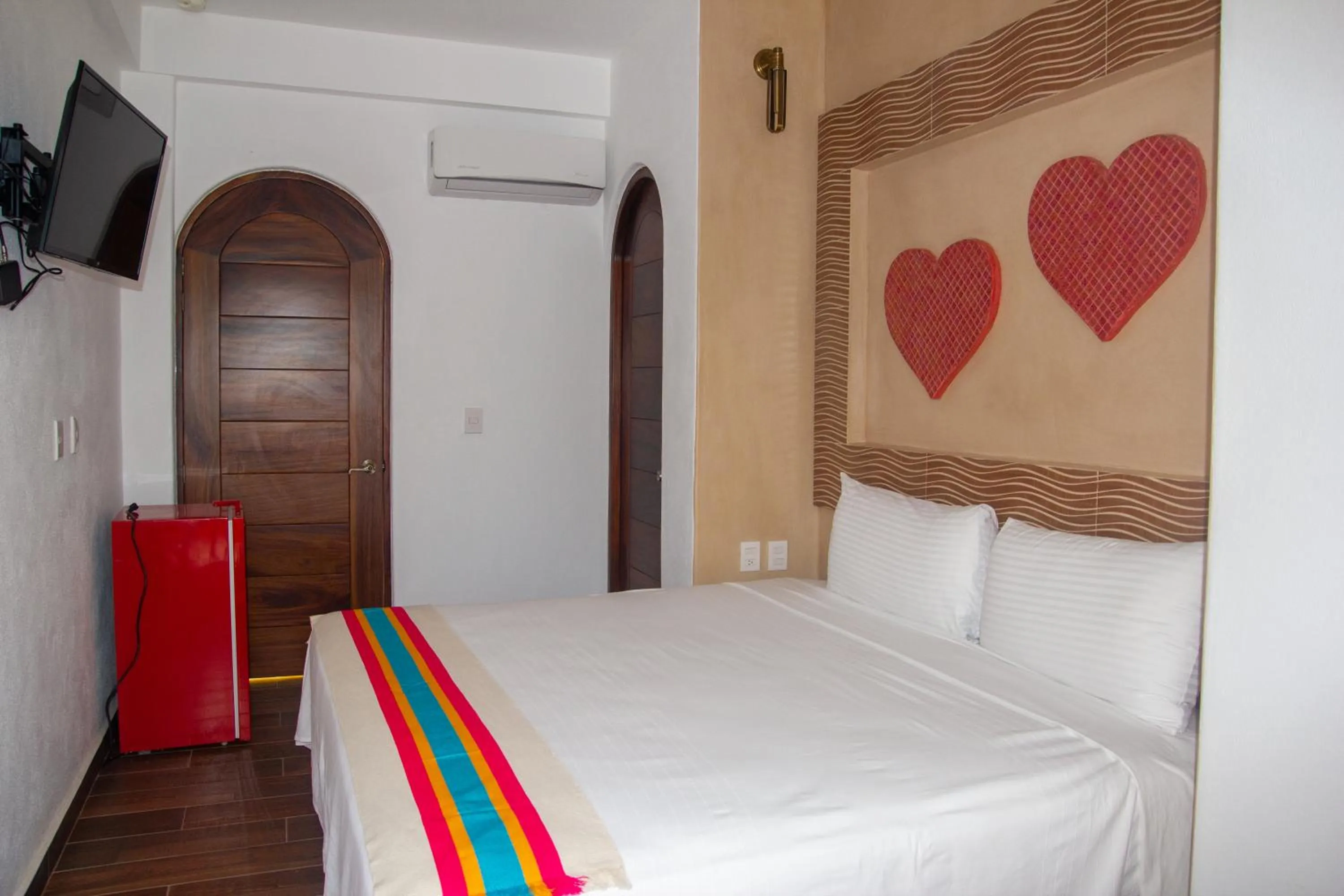 Bed in Hotel Happy Beach