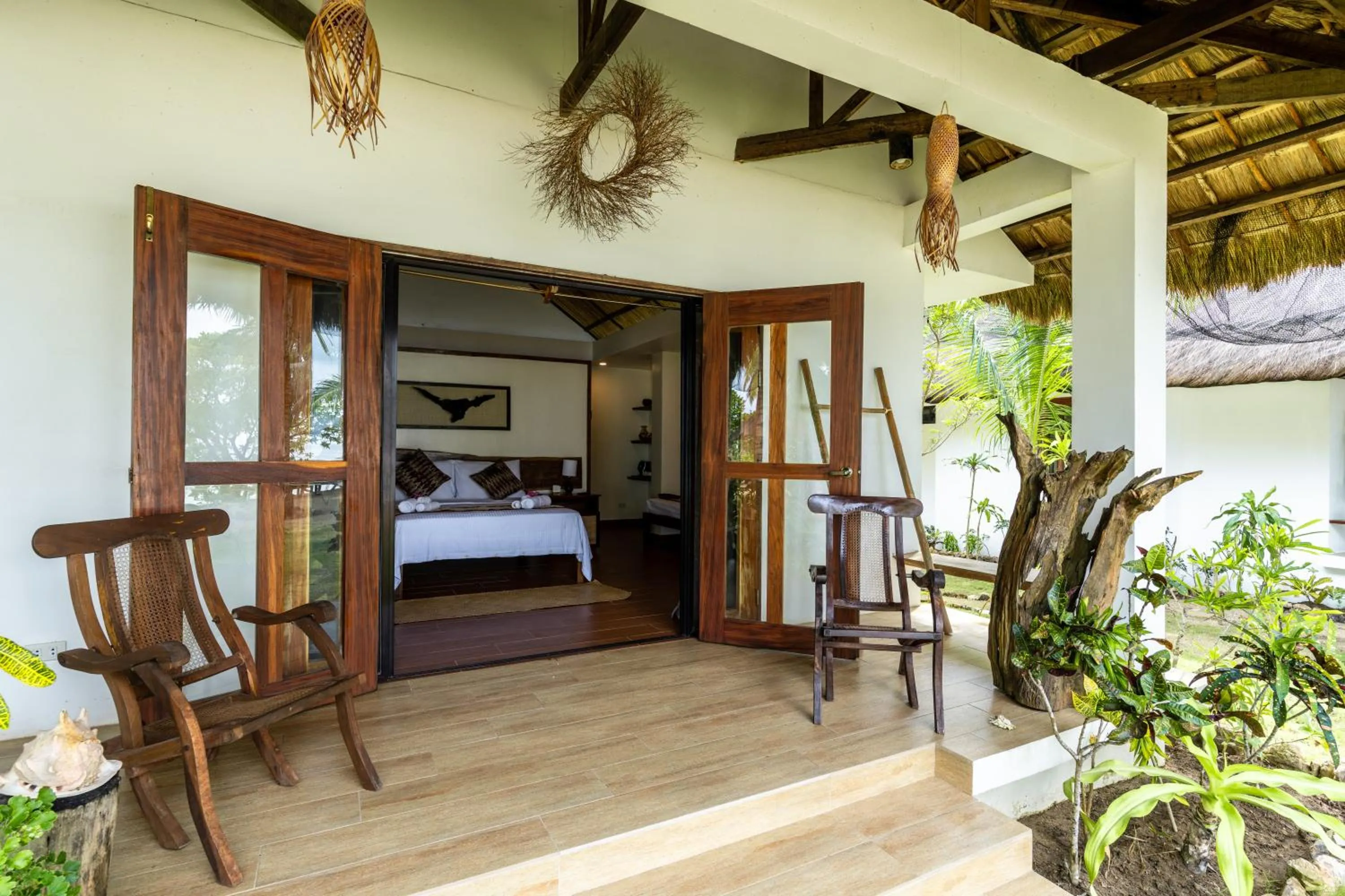 Balcony/Terrace, Bed in San Nicolas Private Beach