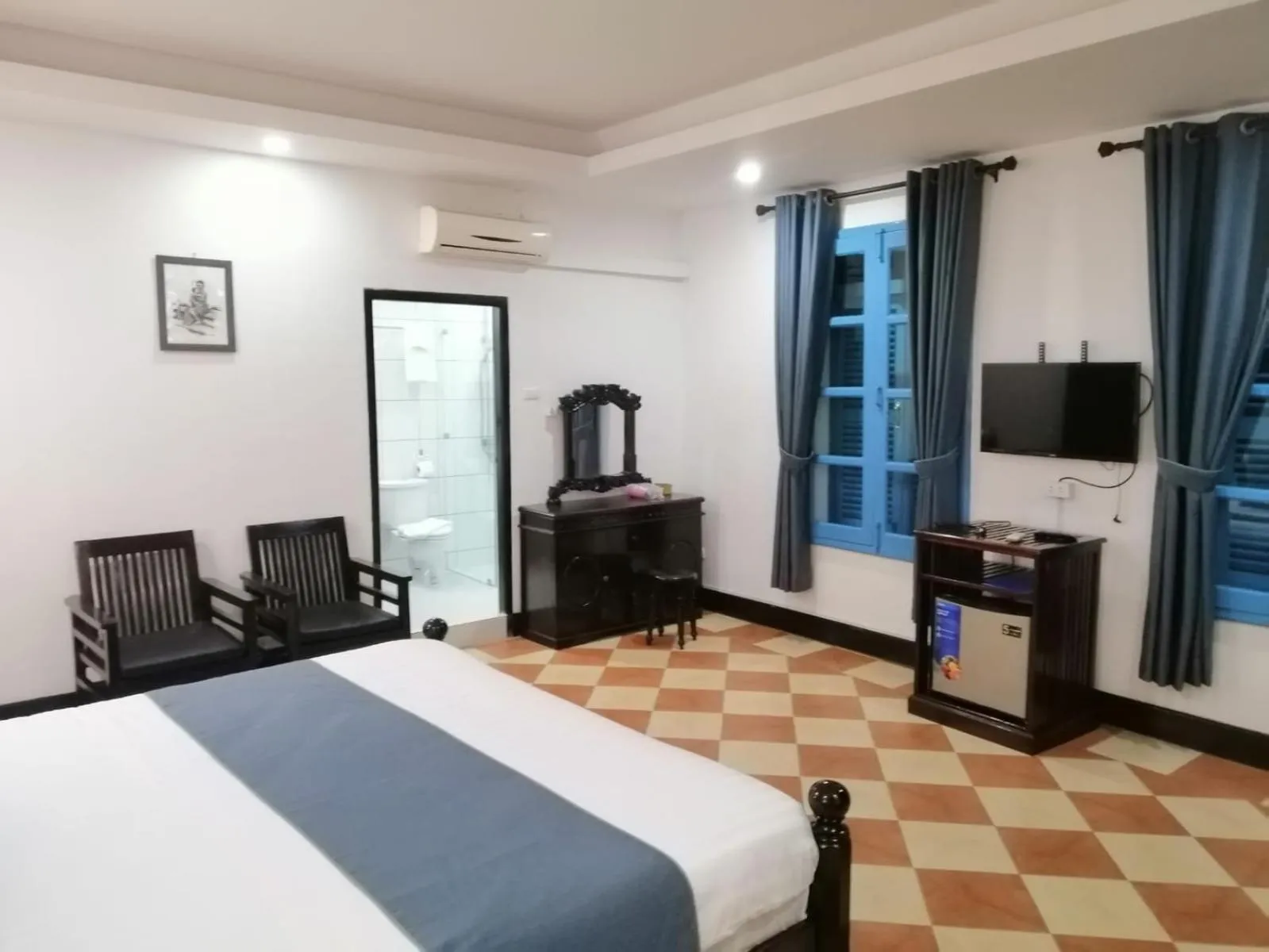 Bed in Villa Merry Lao Ban Aphay