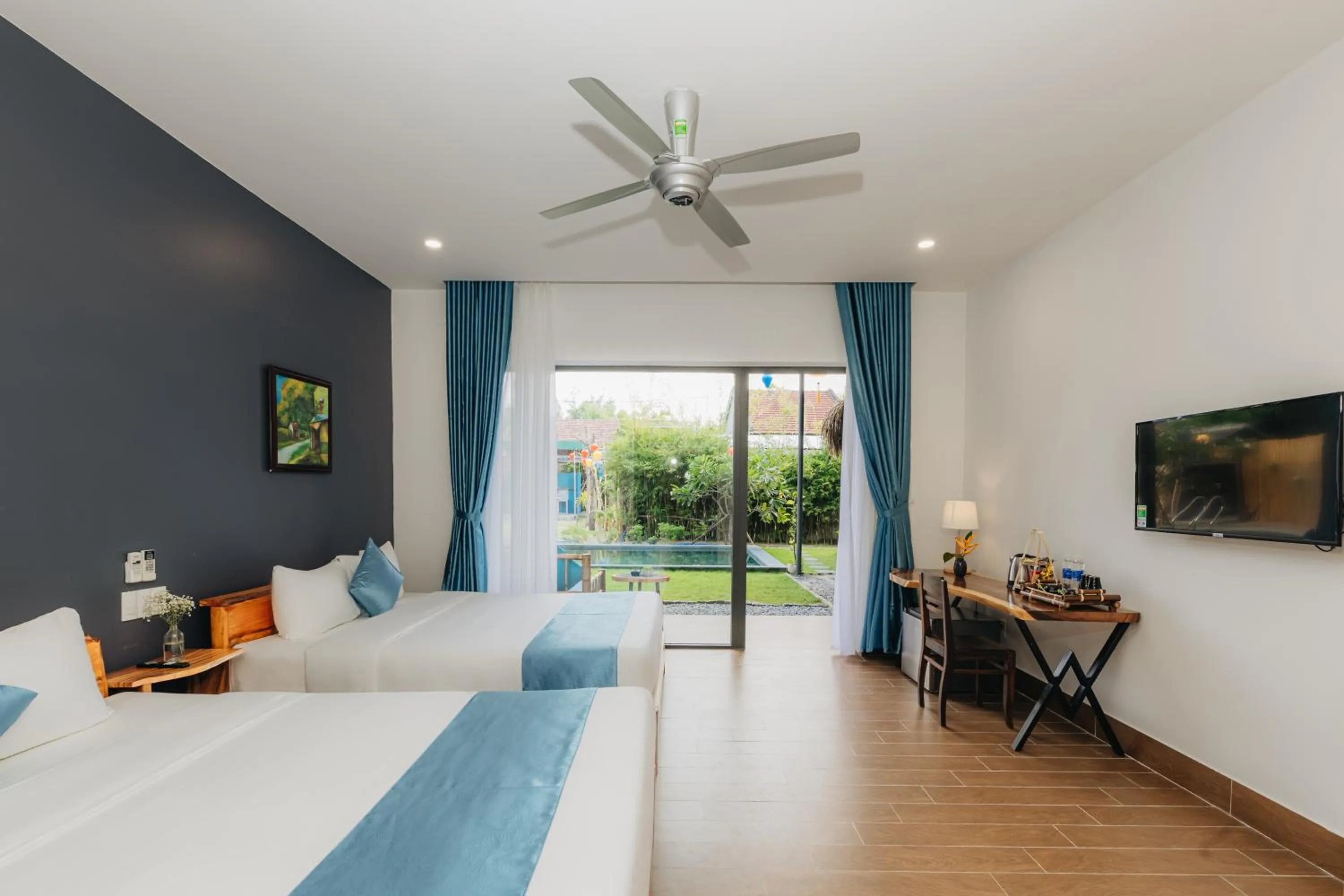 Bed in Ngoc An Bang Villa