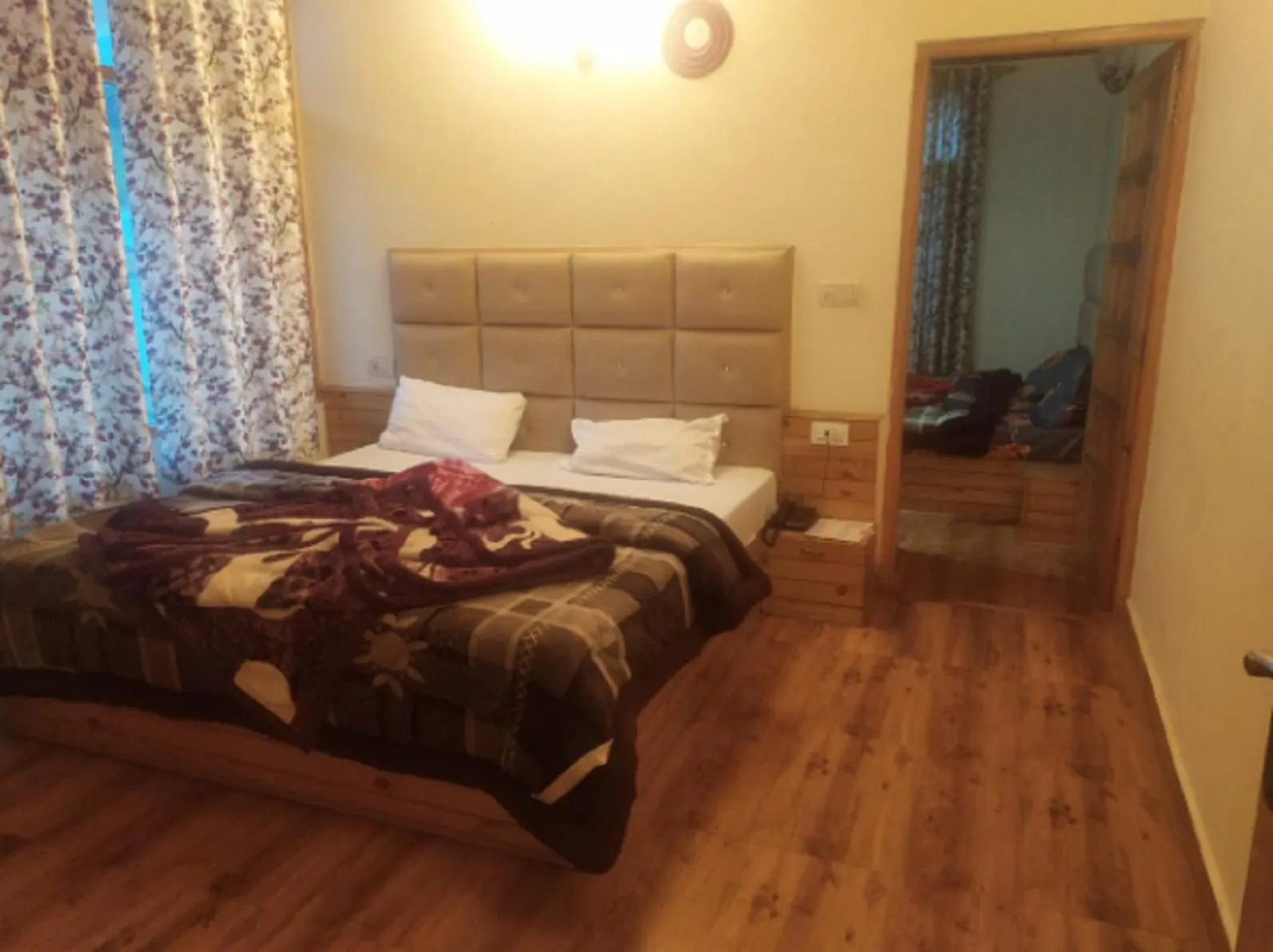 Bedroom, Bed in Him Taj by StayApart