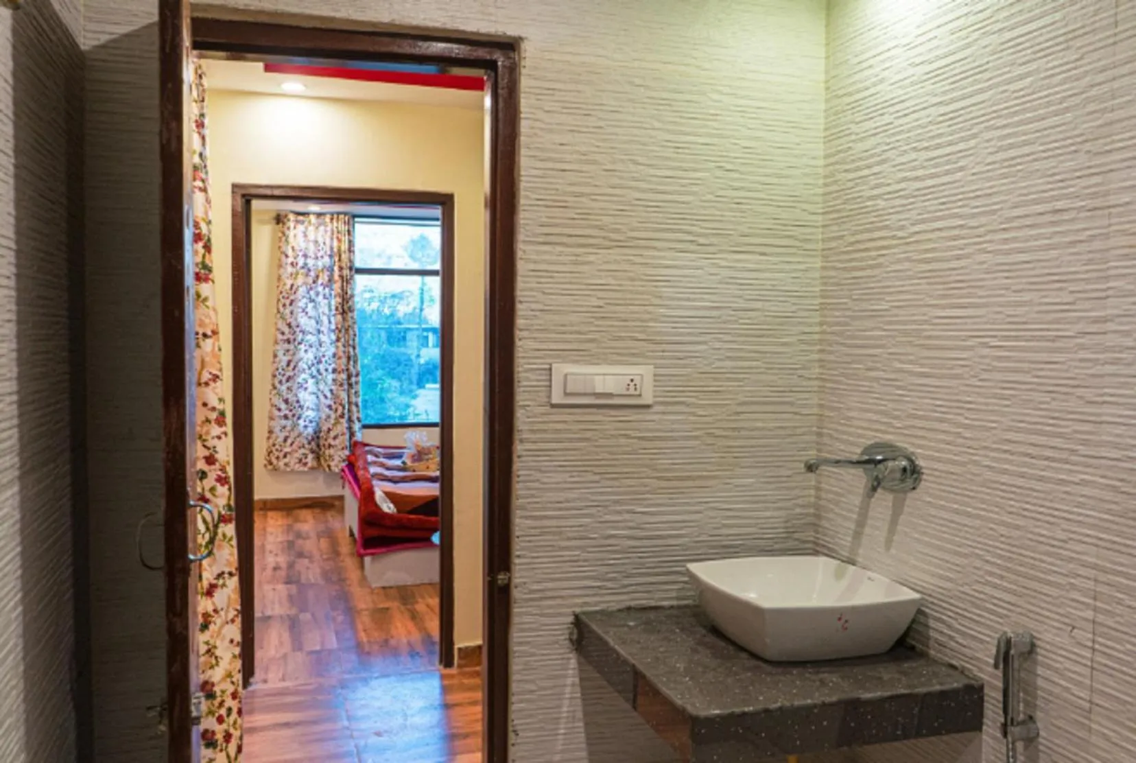 Bathroom in Him Taj by StayApart