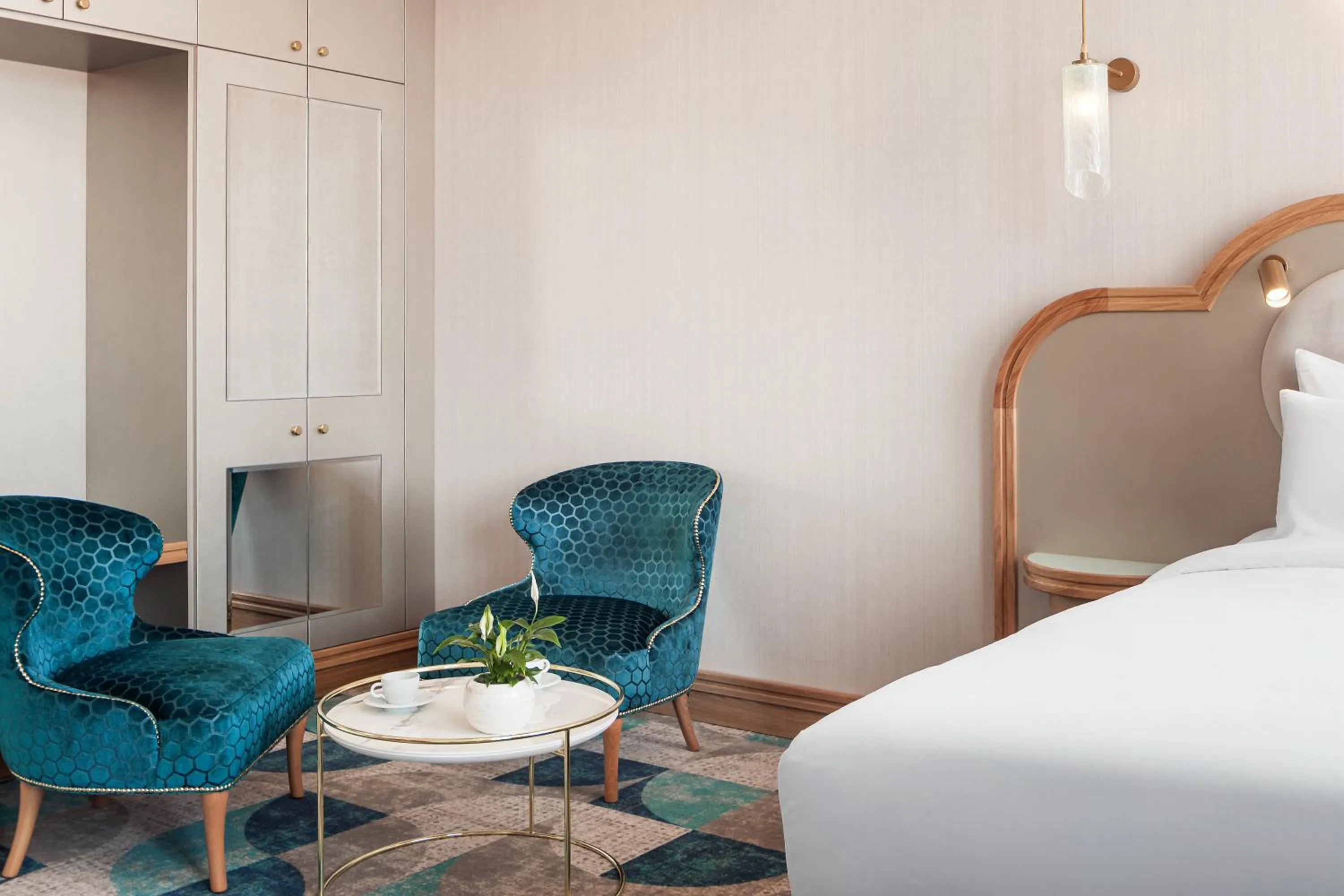 Seating area, Bed in Allure Hotel & Residence Prague