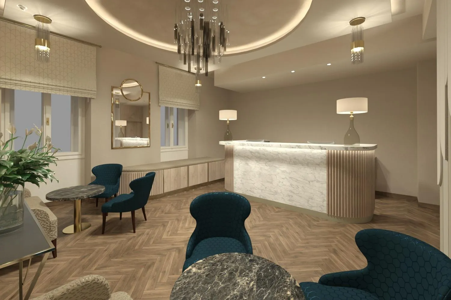Lobby or reception in Allure Hotel & Residence Prague
