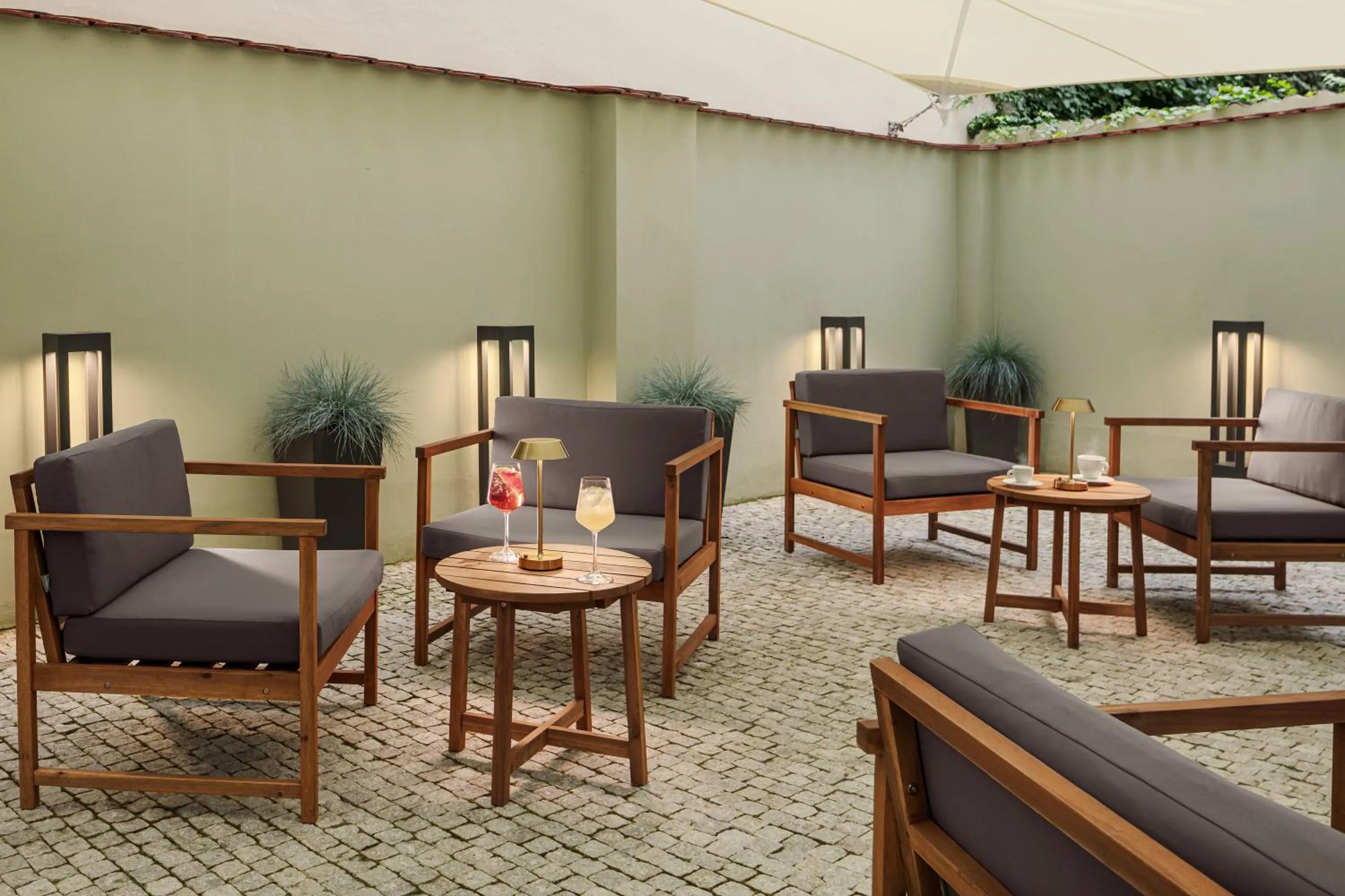 Inner courtyard view in Allure Hotel & Residence Prague