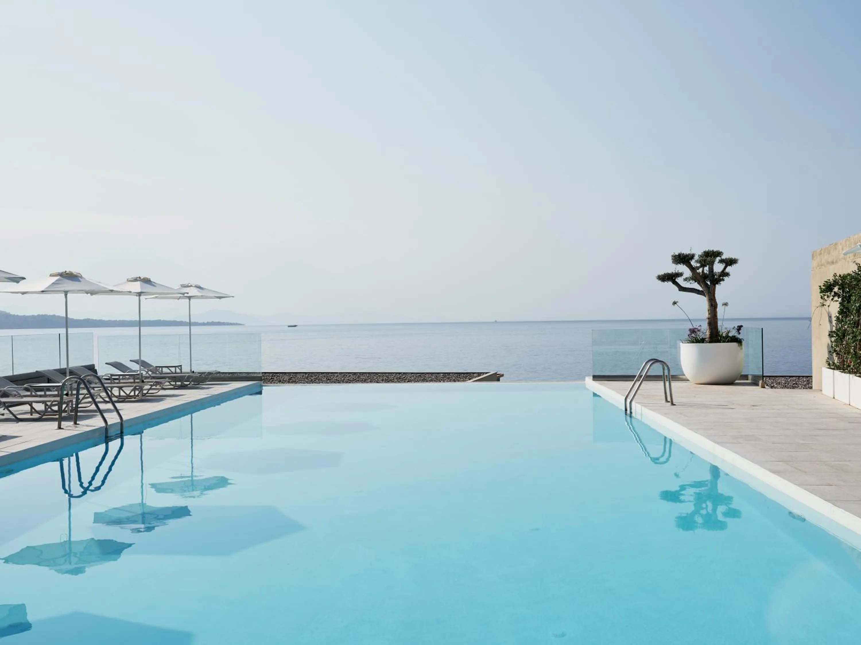 Swimming pool in Atlantica Nissaki Beach - Adults Only