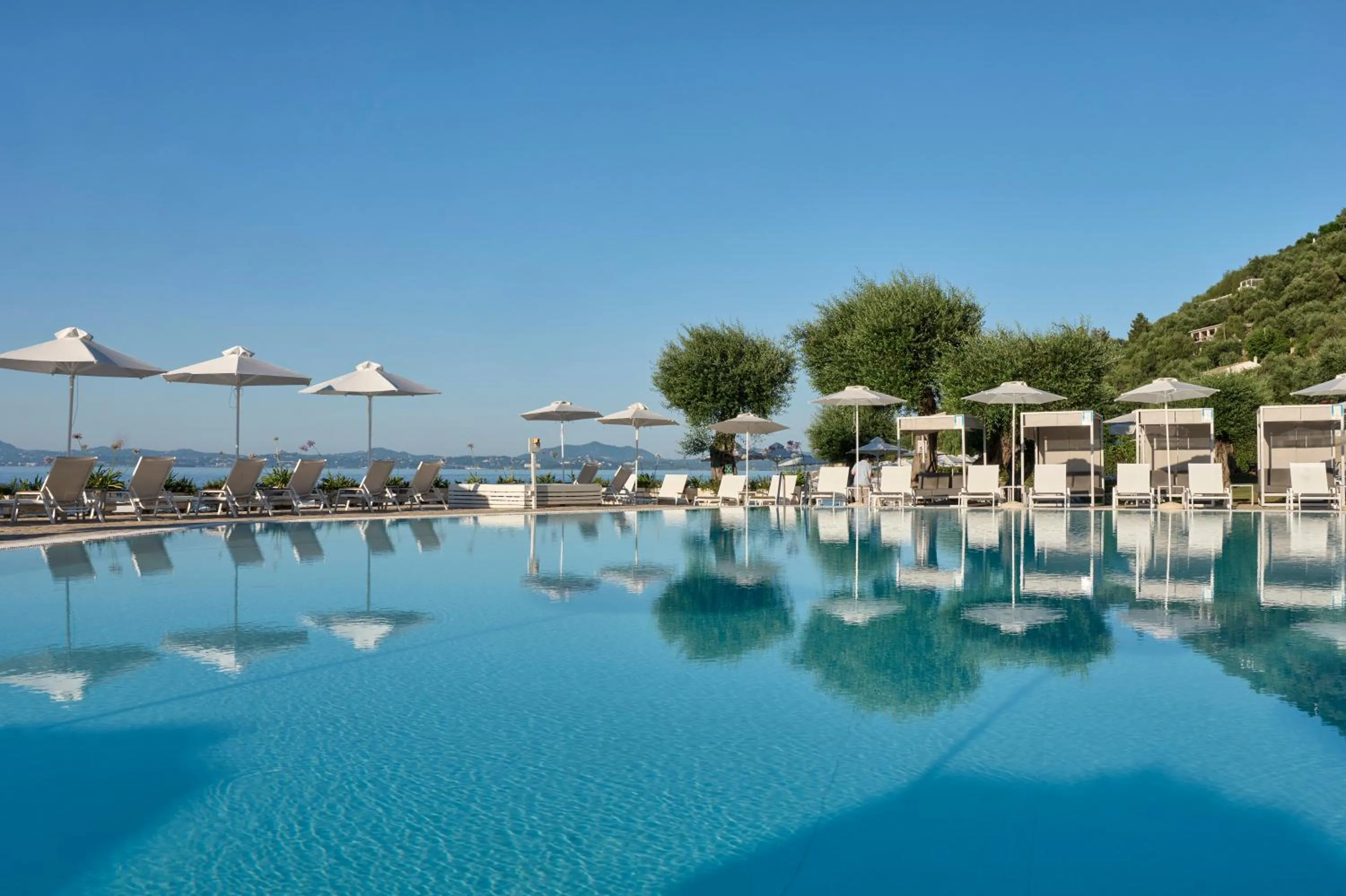 Swimming pool in Atlantica Nissaki Beach - Adults Only