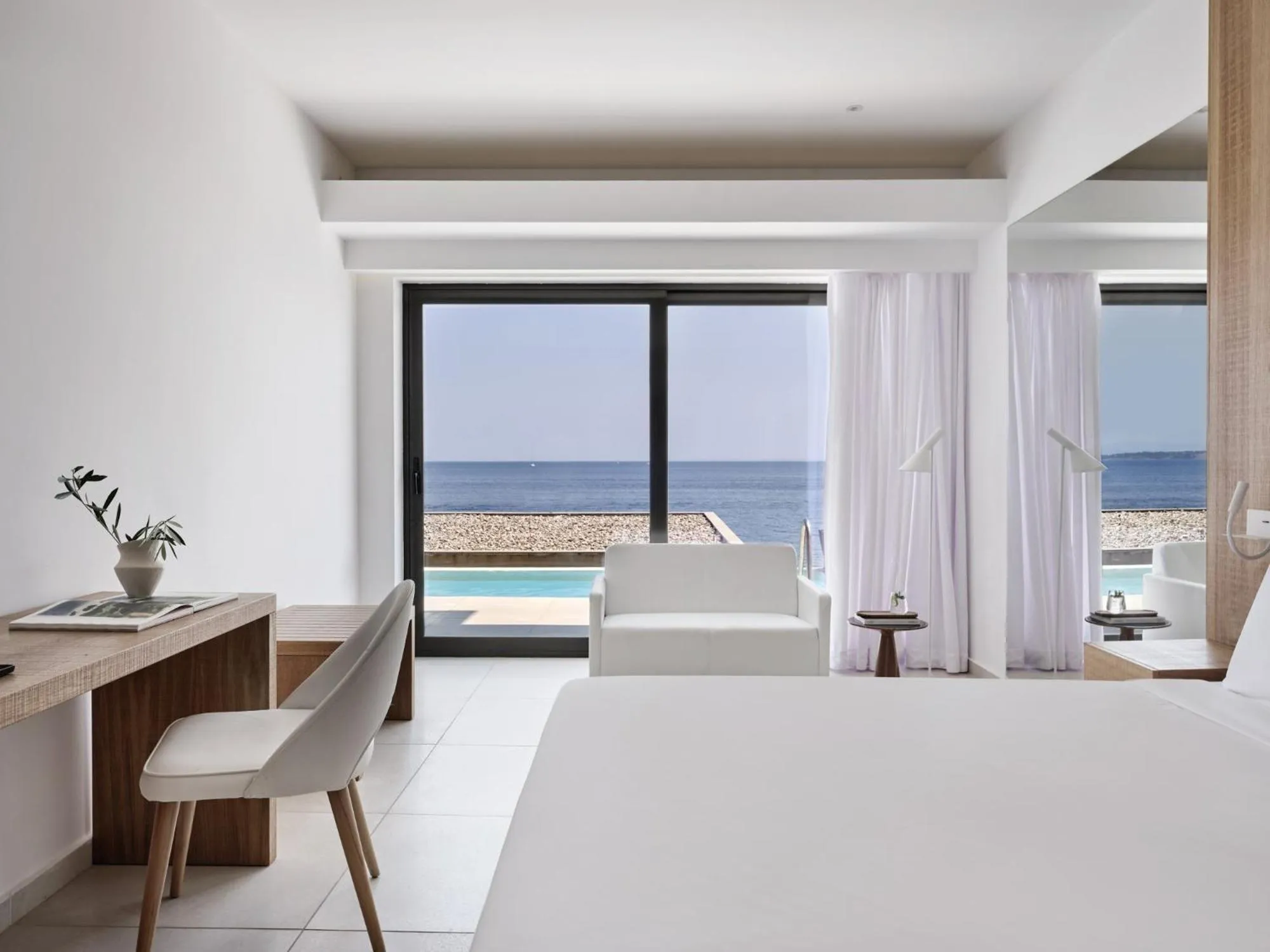 Photo of the whole room, Bed in Atlantica Nissaki Beach - Adults Only