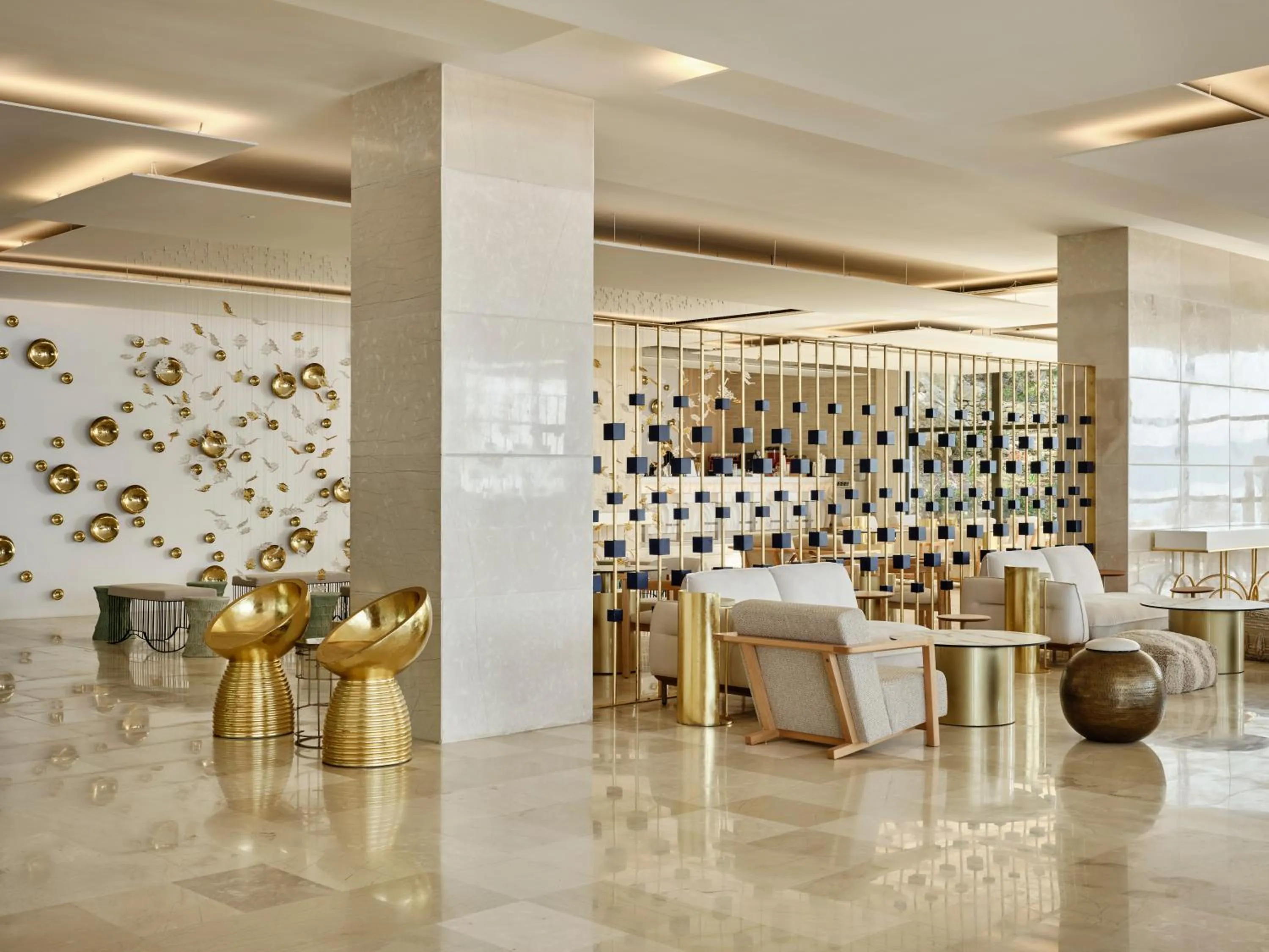 Seating area in Atlantica Nissaki Beach - Adults Only