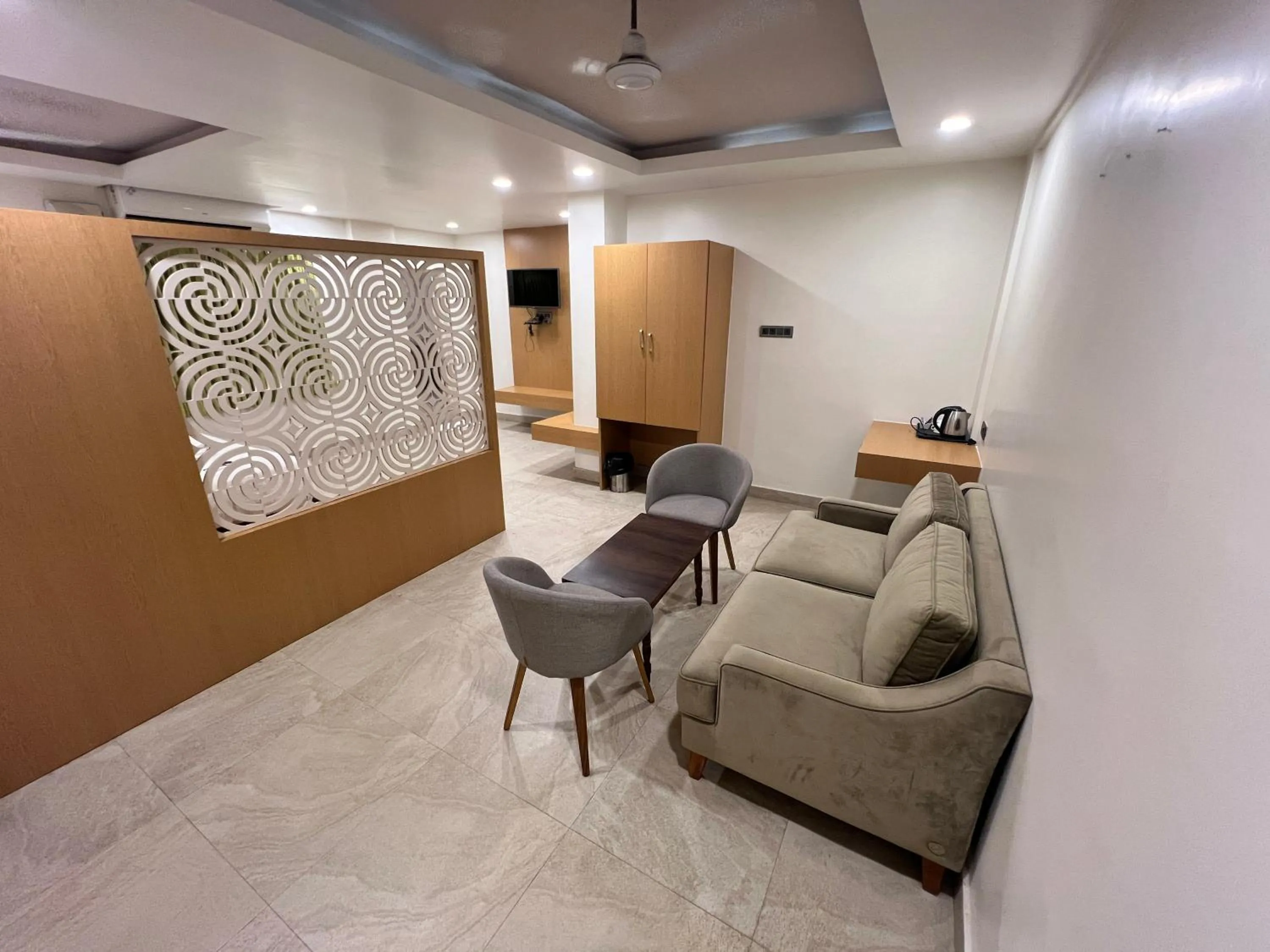 Seating area in Diviyum Manor