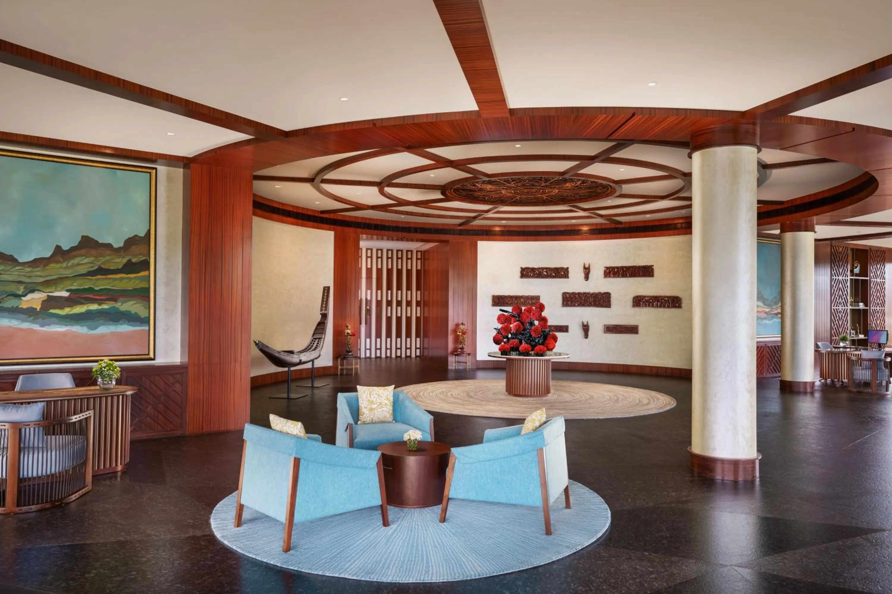 Lobby or reception in Taj Wayanad Resort & Spa, Kerala