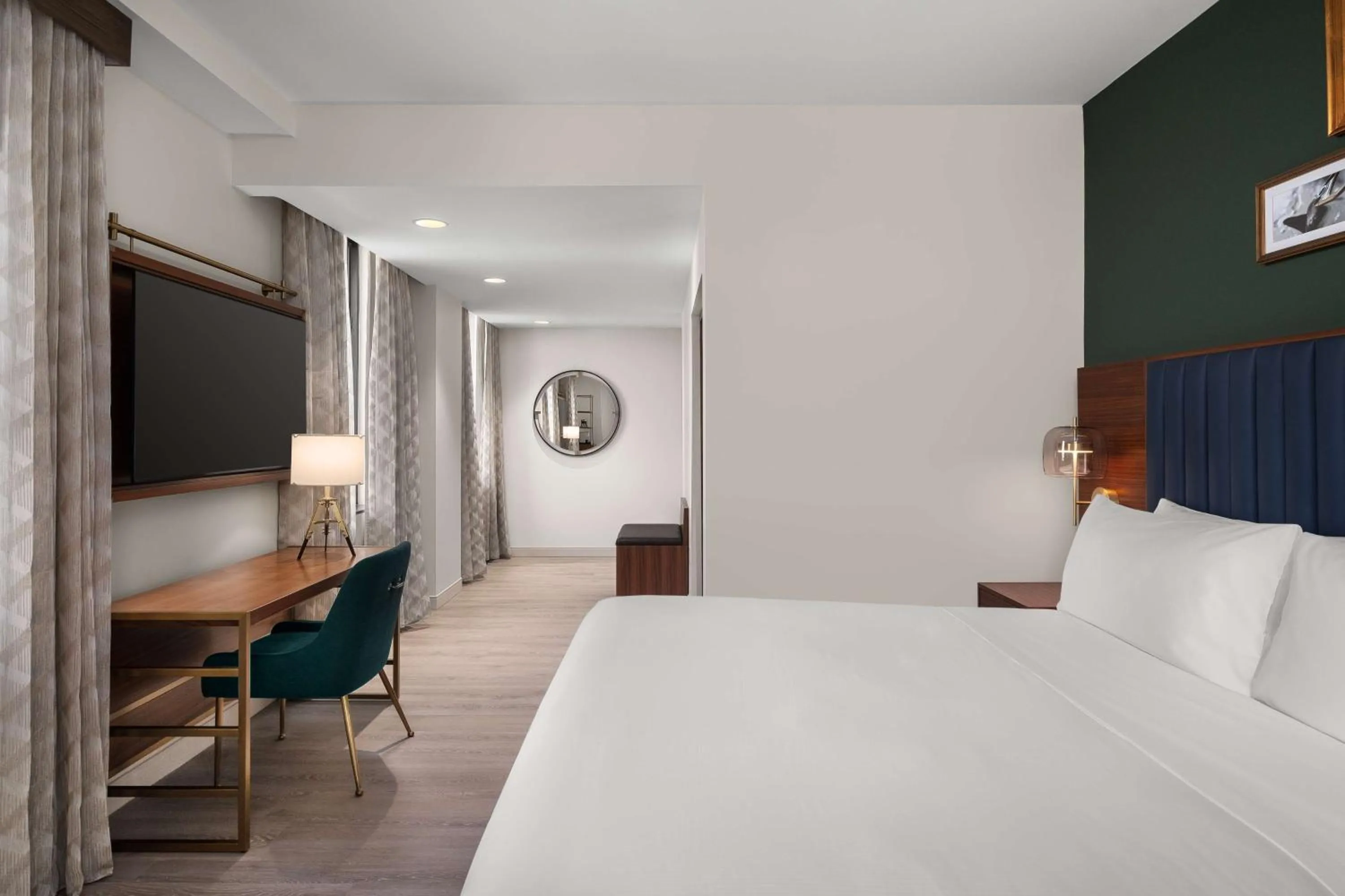 Bed in Hotel Ardent Dayton Downtown, Tapestry Collection By Hilton