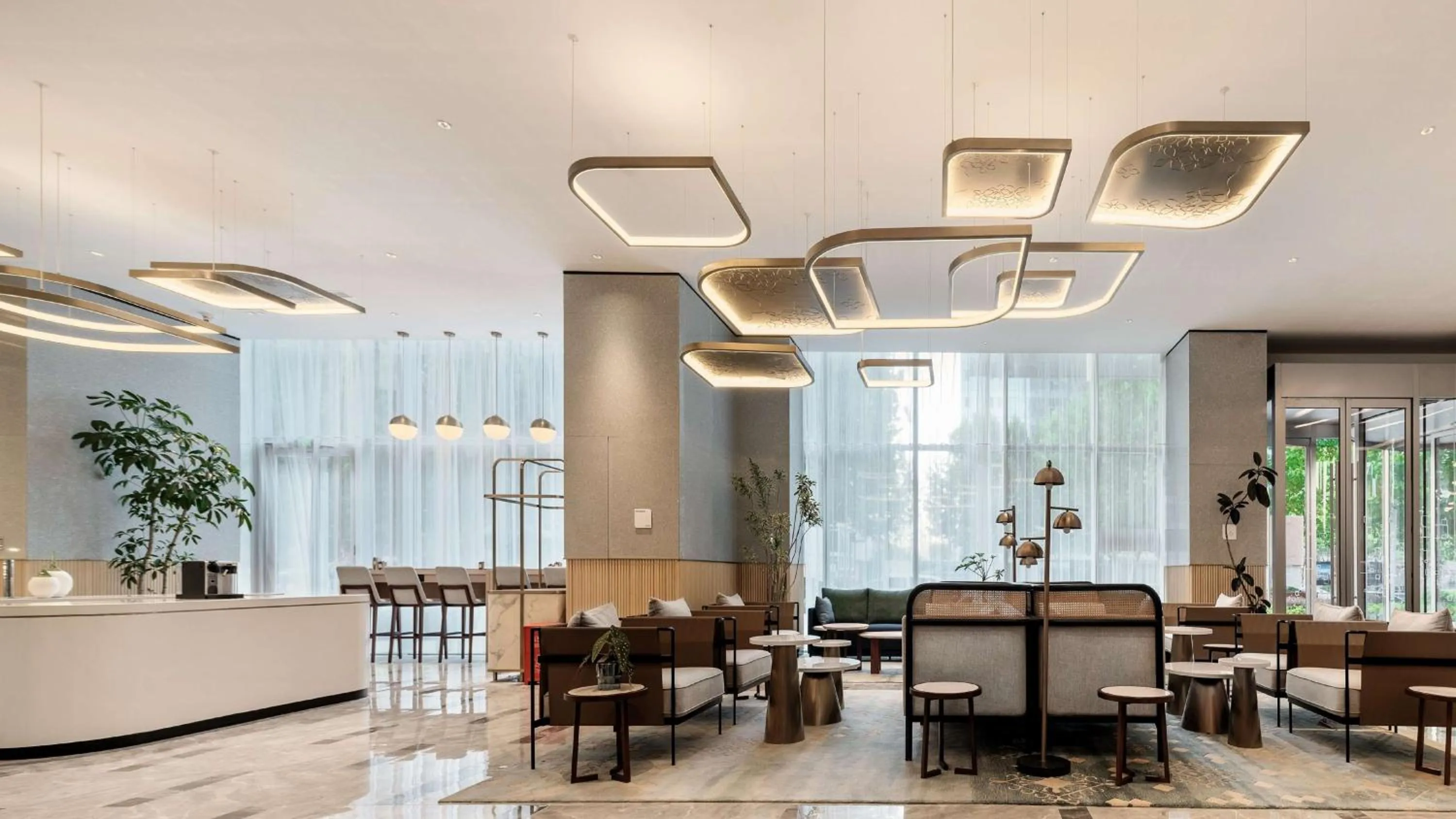 Lobby or reception in Hilton Garden Inn Hefei Binhu New District
