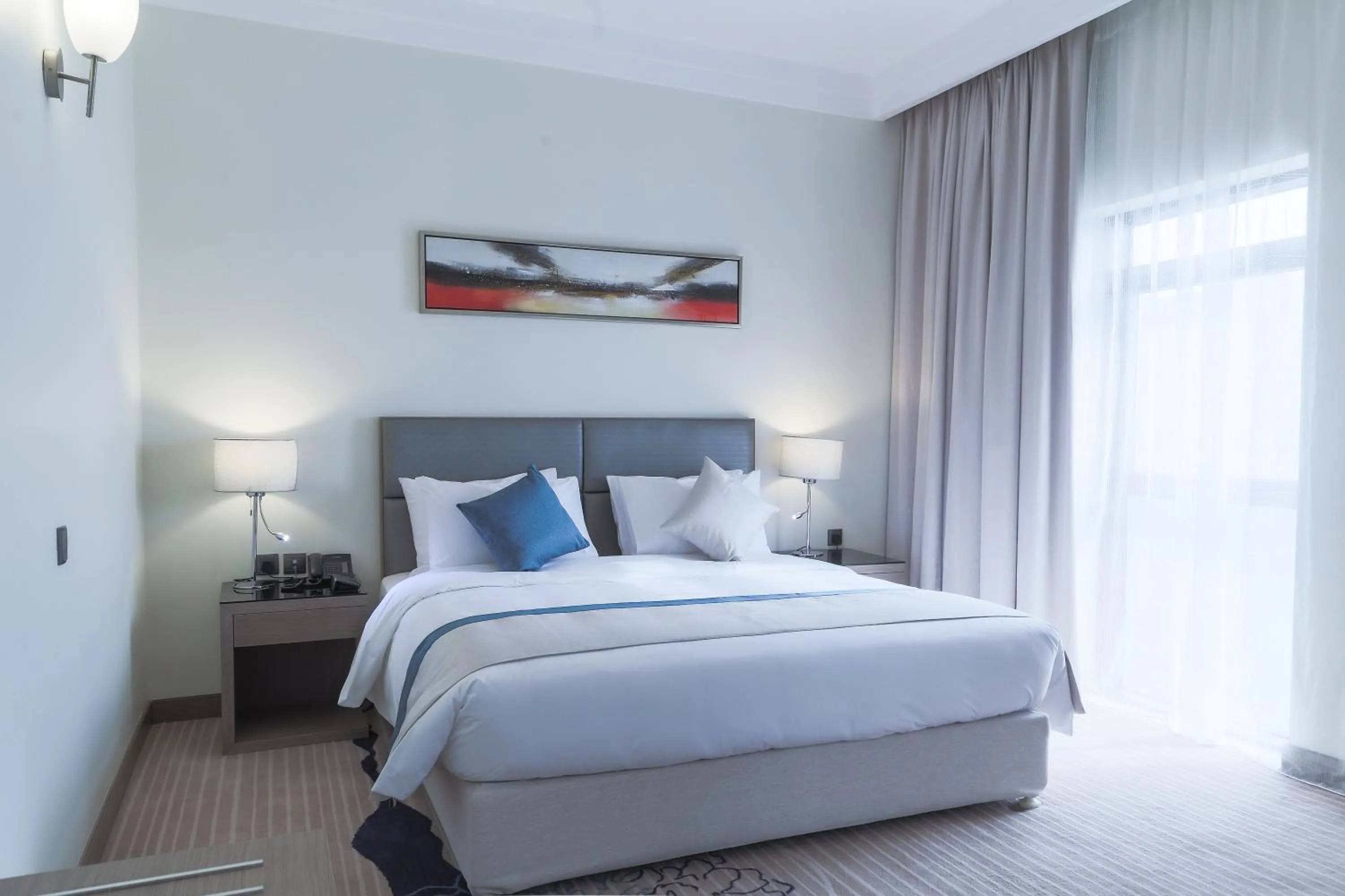 Bed in Safwat Alkhobar Hotel