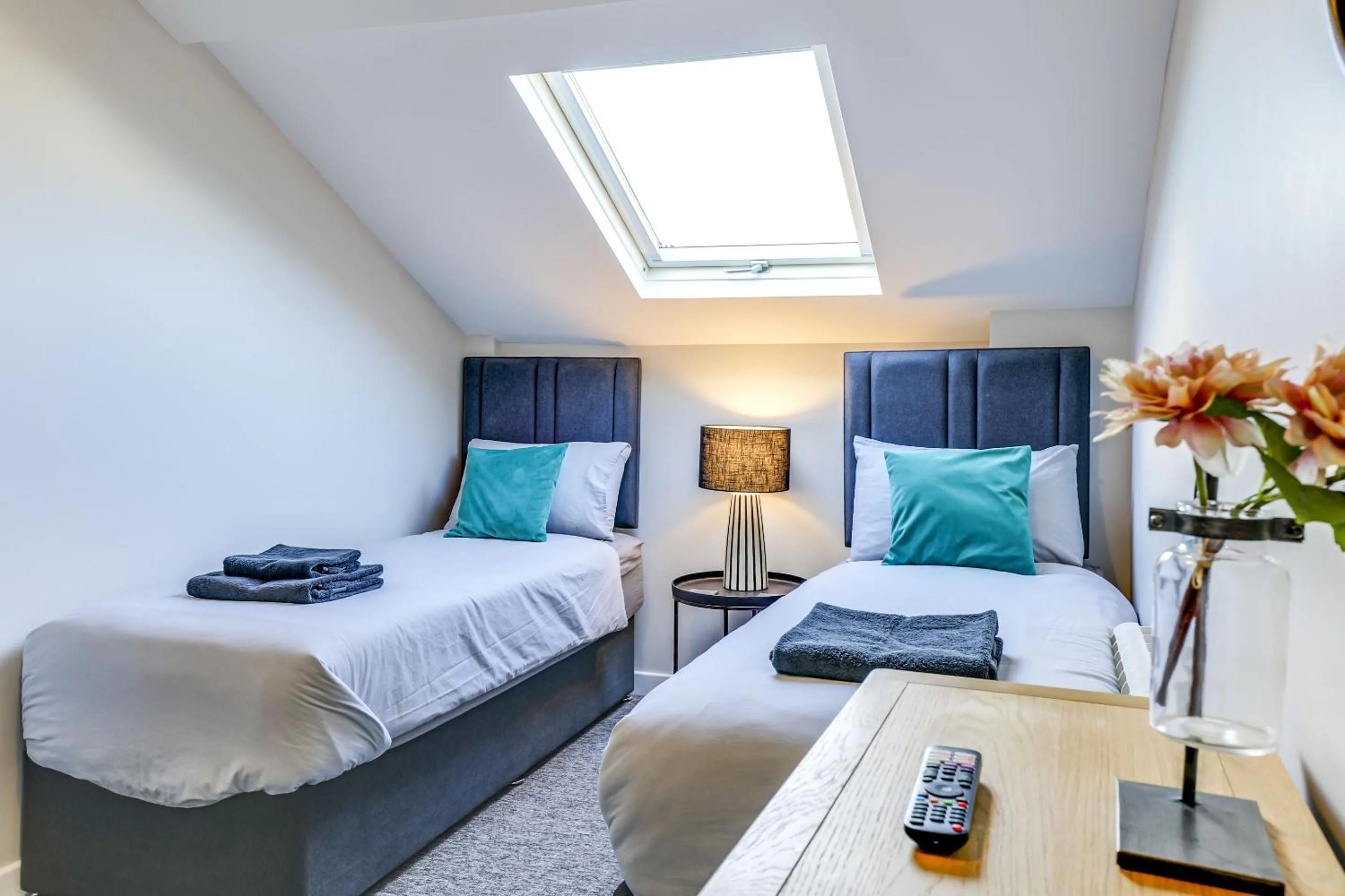 Bedroom, Bed in The Old Warehouse Ely "Apartments"