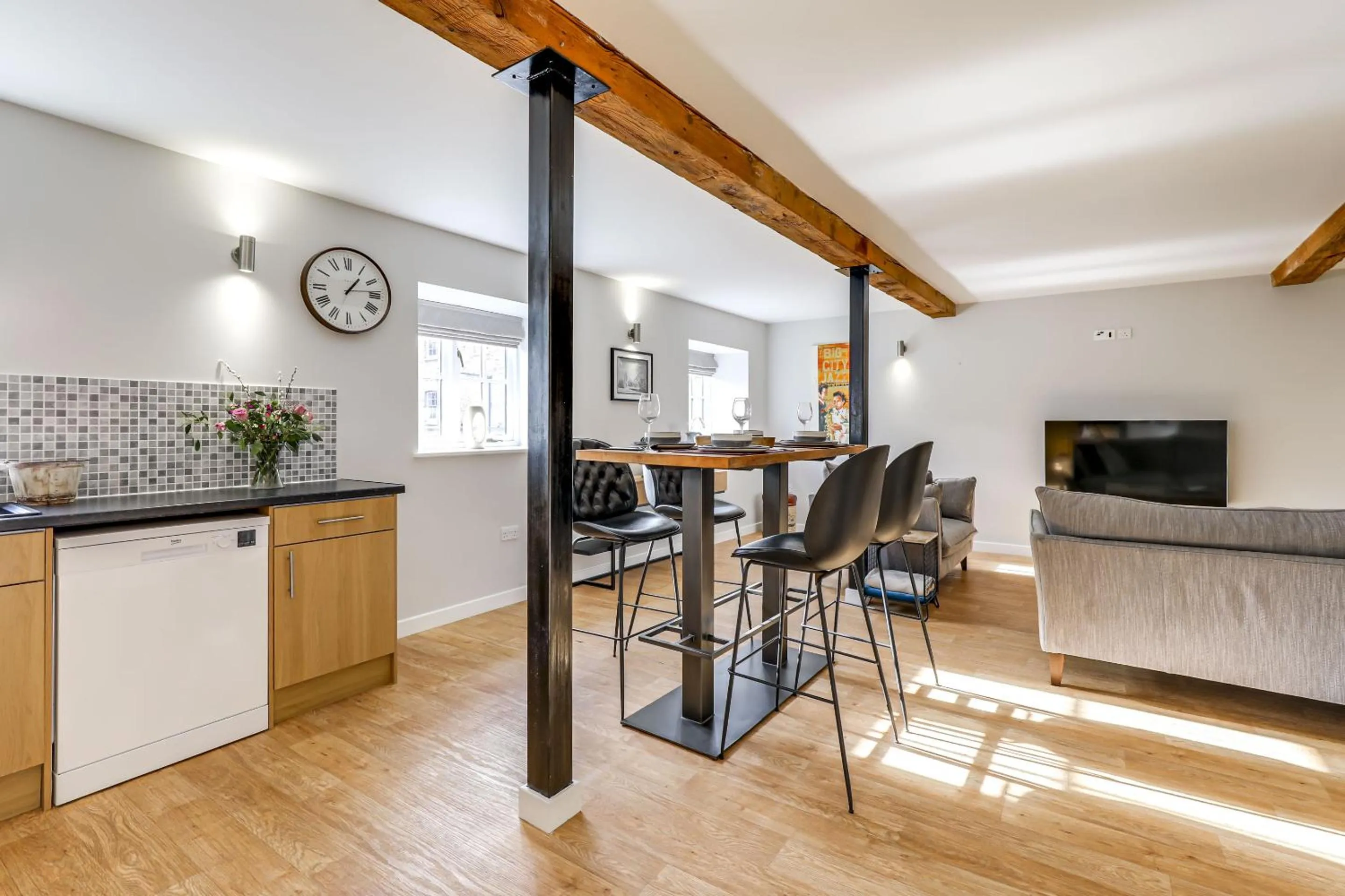 Kitchen or kitchenette in The Old Warehouse Ely "Apartments"