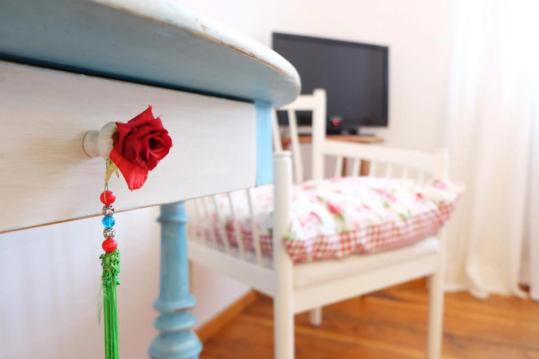 Decorative detail, Bed in Hotel Maurerhansl