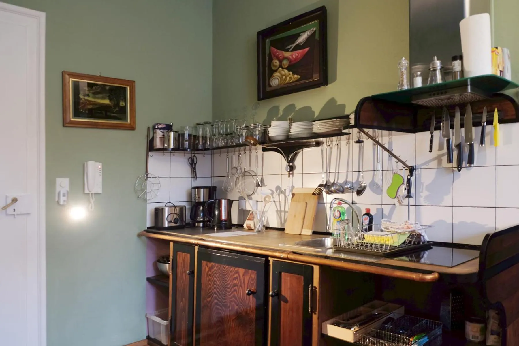 Kitchen or kitchenette in Hotel Maurerhansl