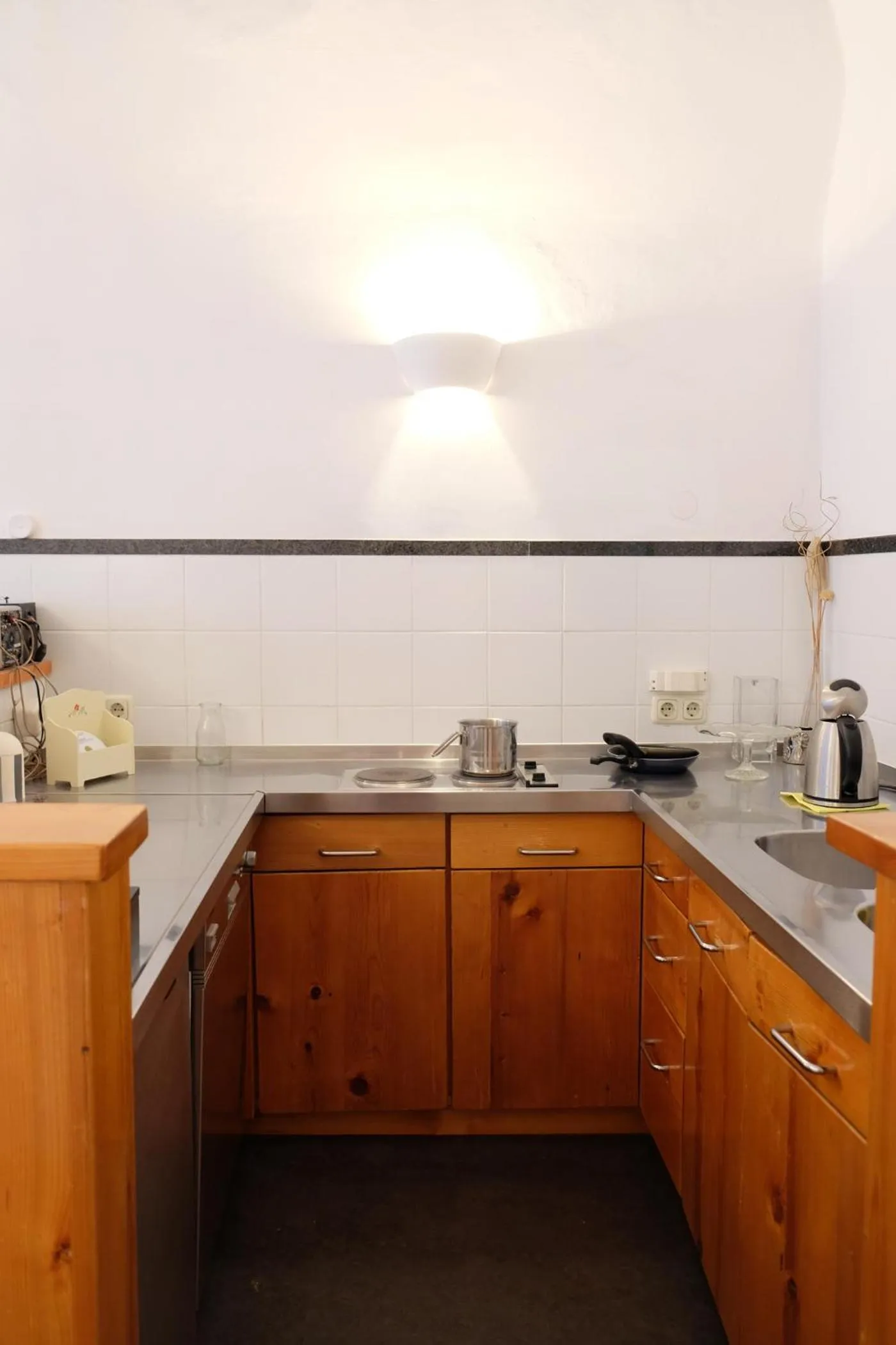 Kitchen or kitchenette in Hotel Maurerhansl