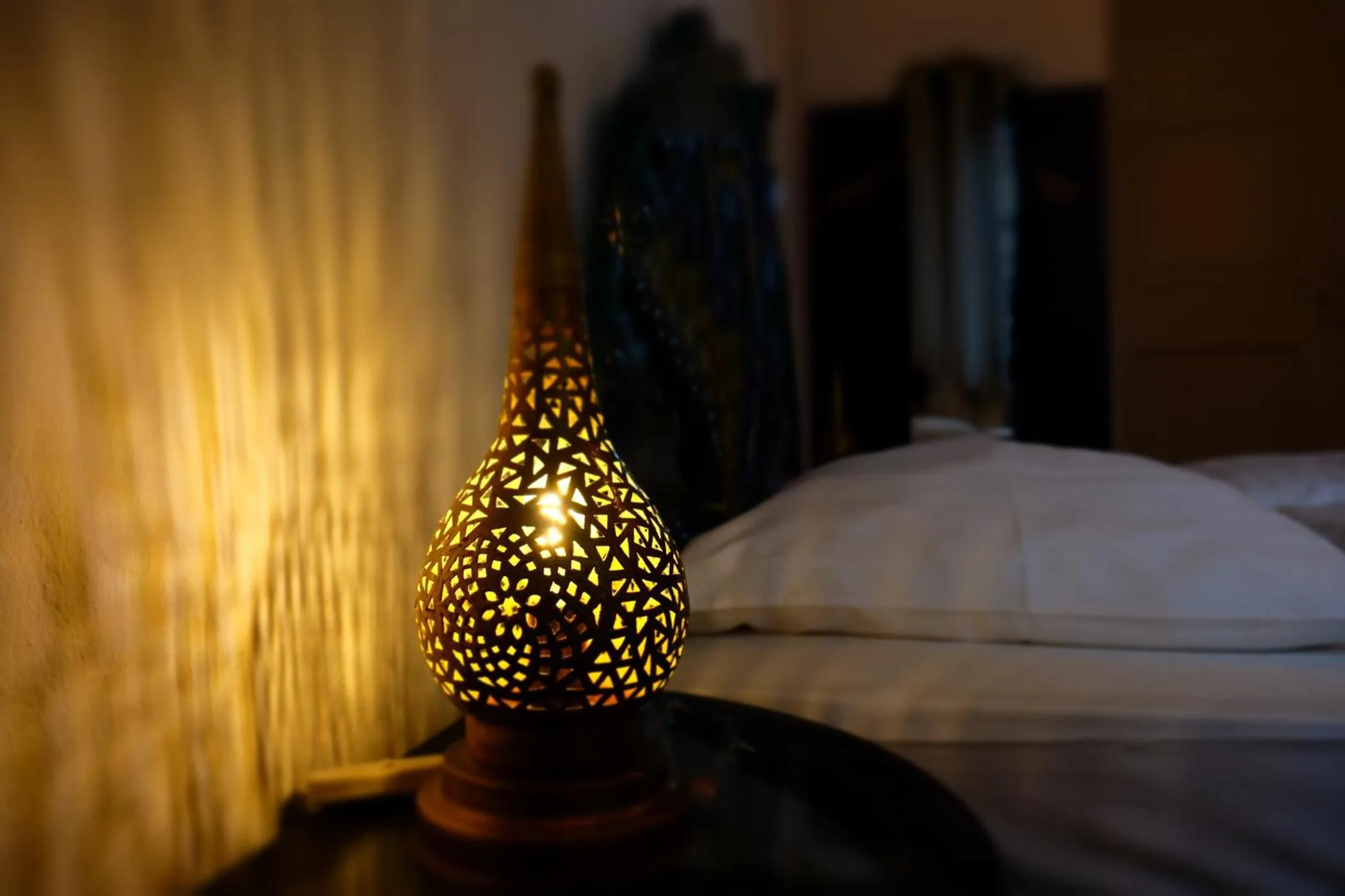 Decorative detail, Bed in Hotel Maurerhansl