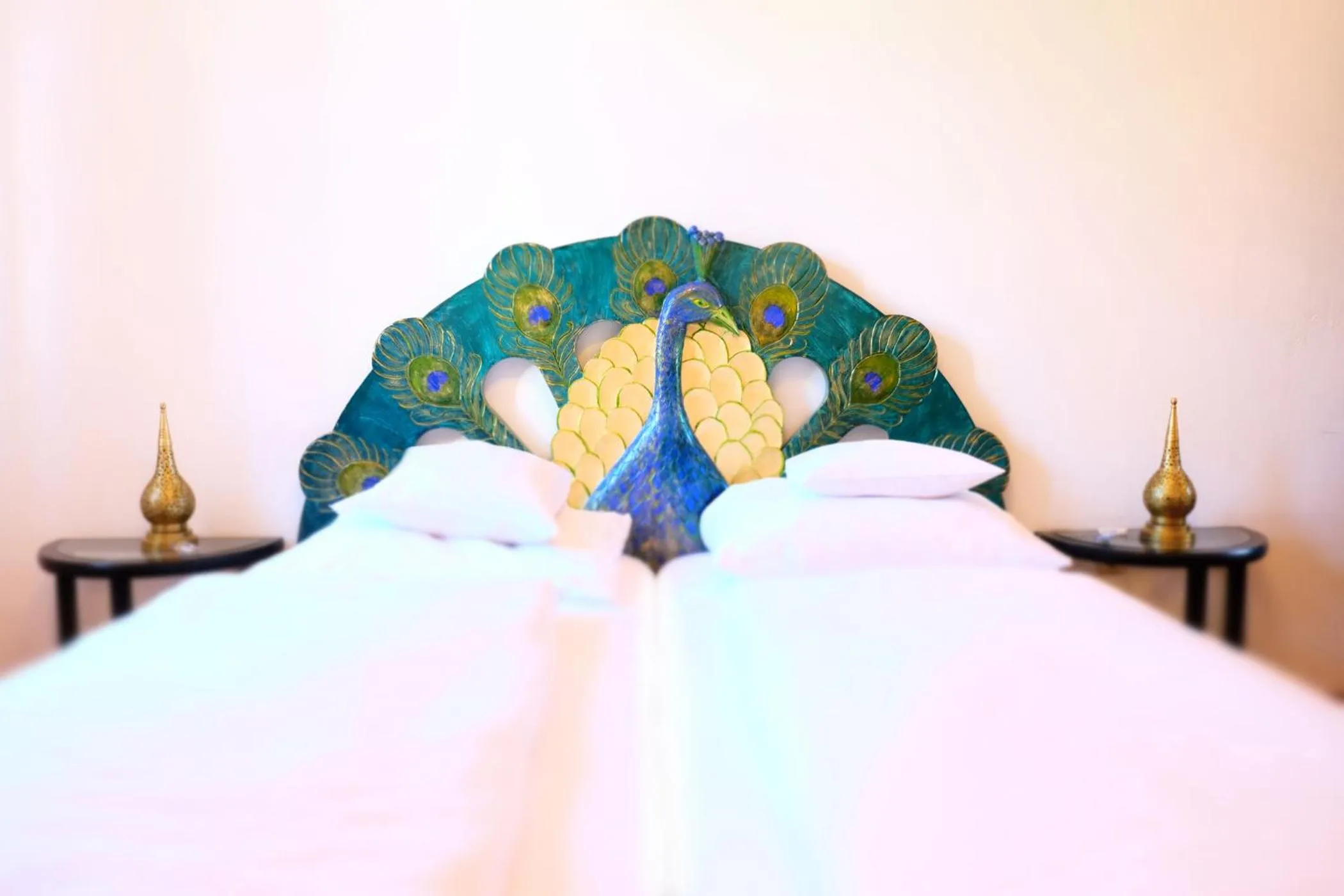 Decorative detail, Bed in Hotel Maurerhansl