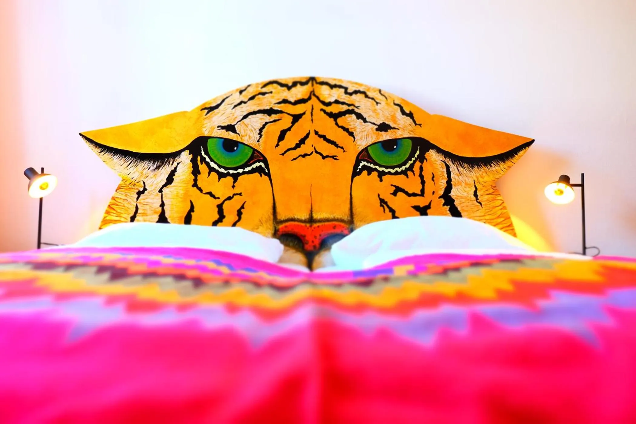 Decorative detail, Bed in Hotel Maurerhansl