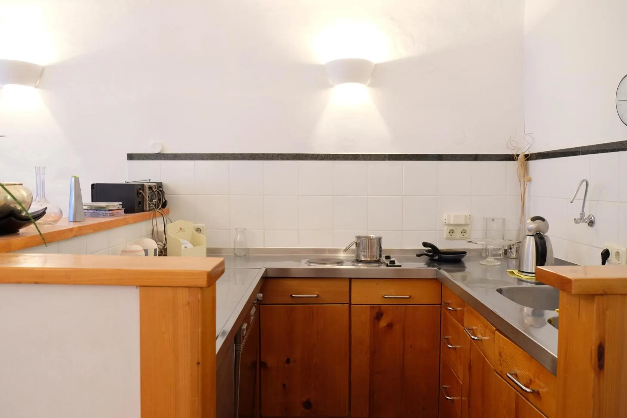 Kitchen or kitchenette in Hotel Maurerhansl