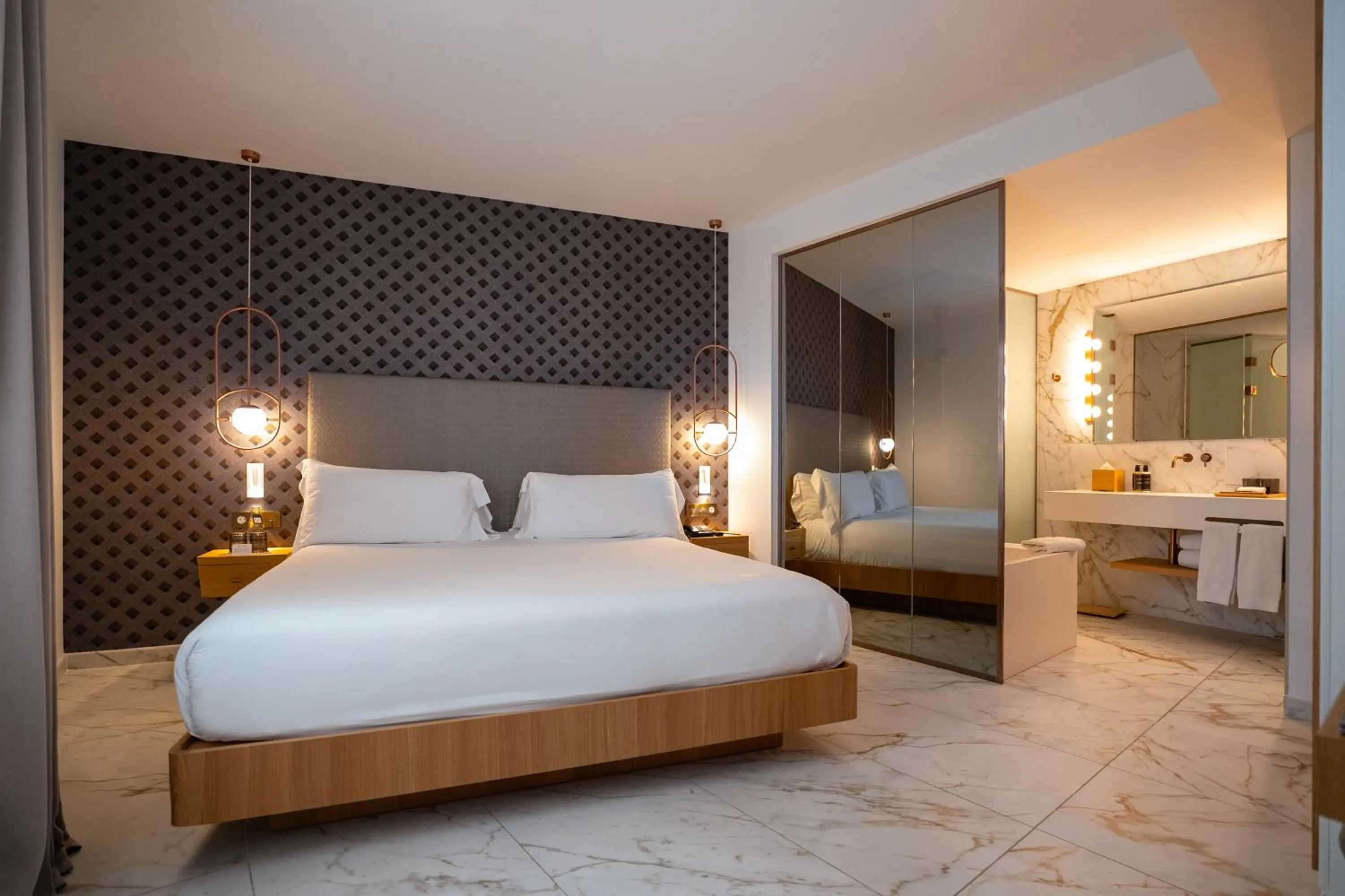 Bed in UMusic Hotel Madrid