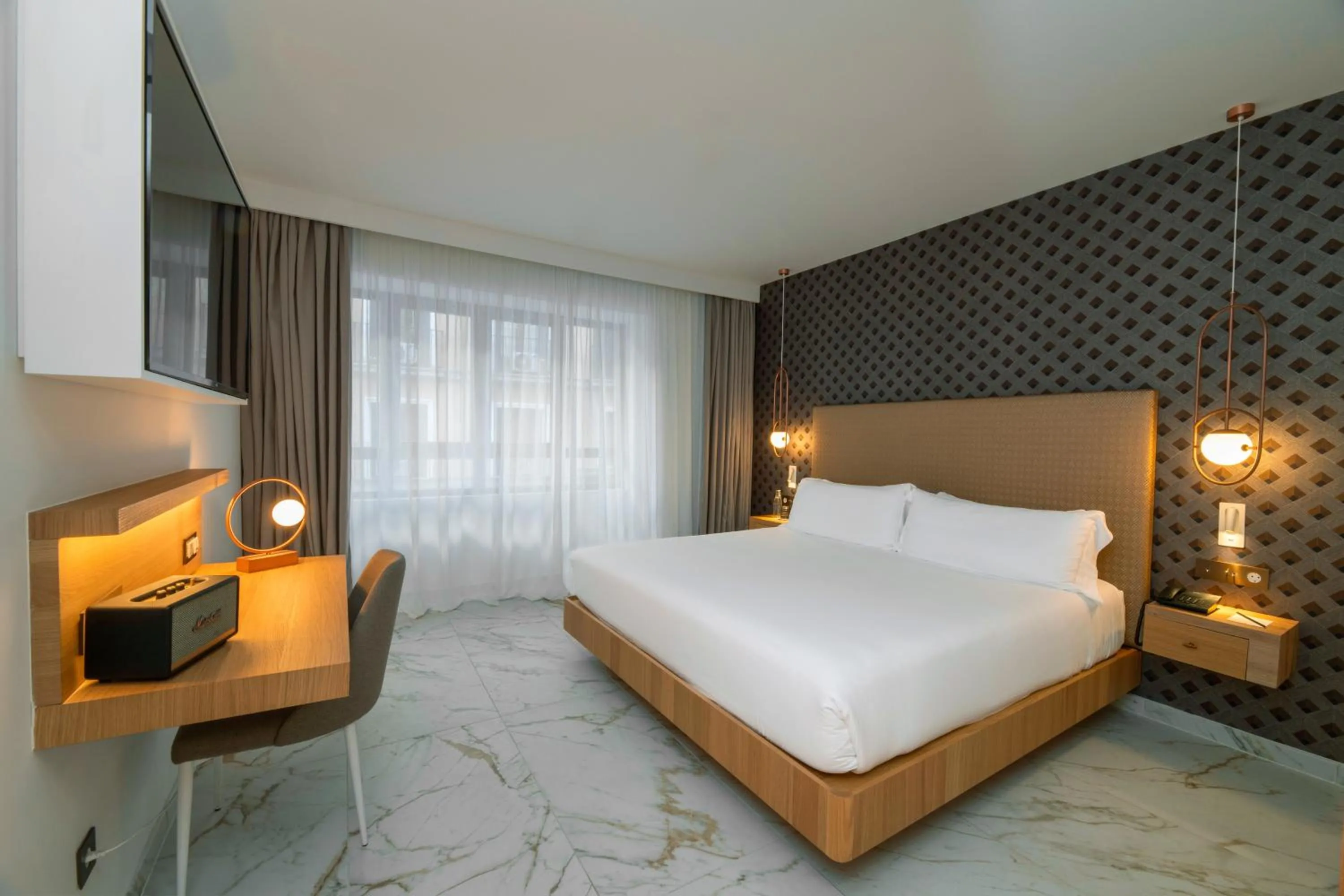 Bed in UMusic Hotel Madrid