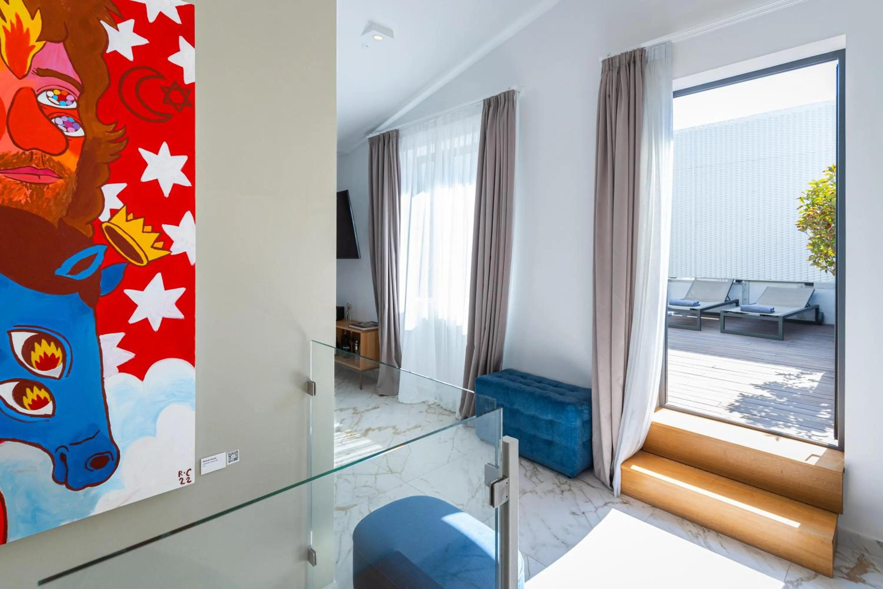 Balcony/Terrace in UMusic Hotel Madrid