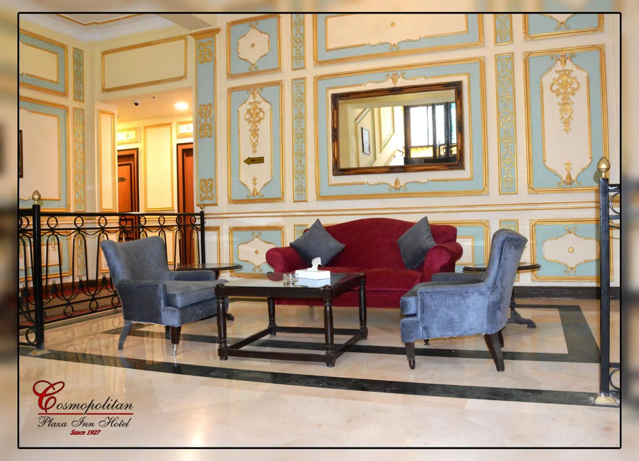 Seating area in Cosmopolitan hotel