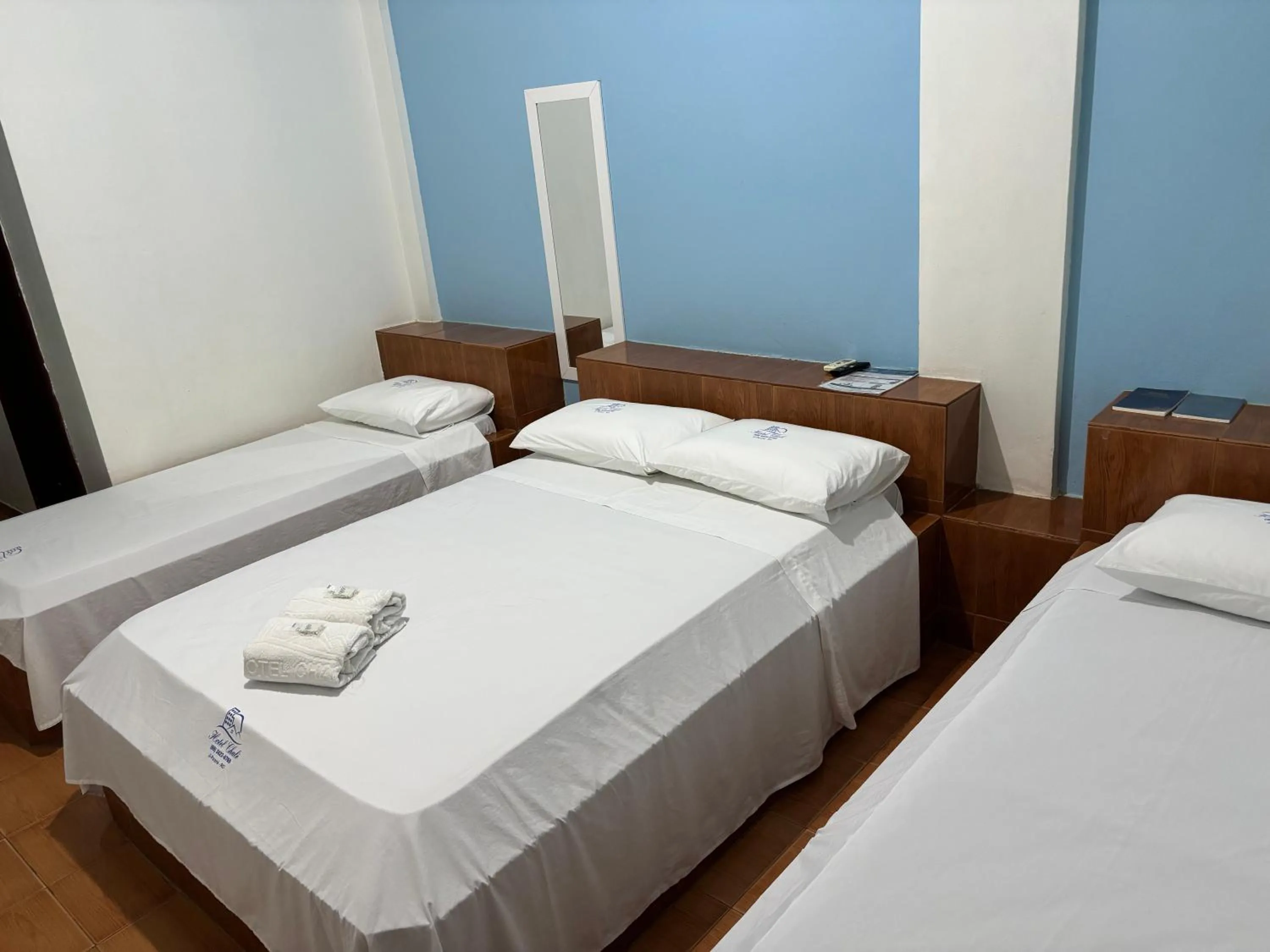 Bed in Hotel Chalé Ji-Parana