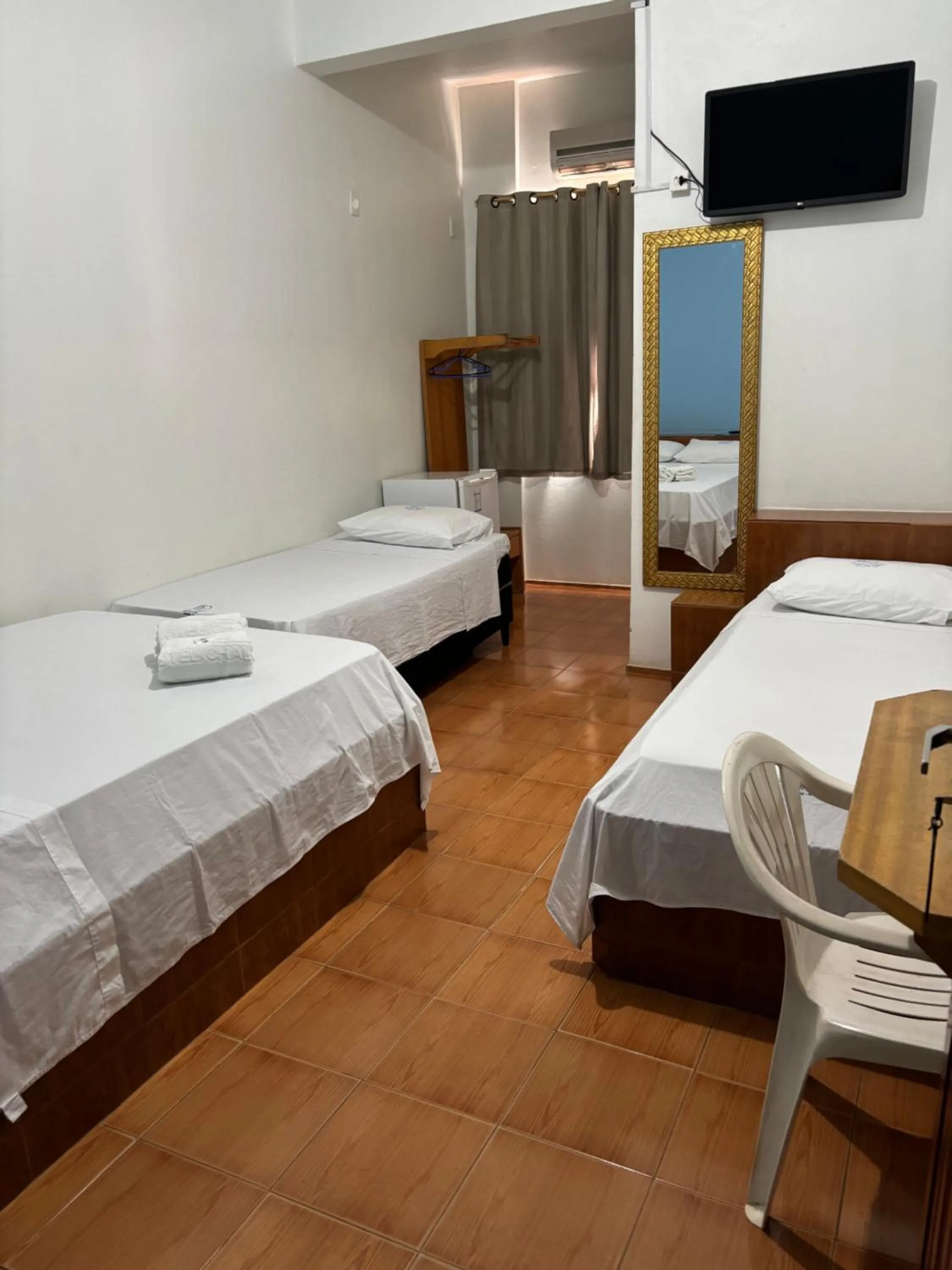 Bed in Hotel Chalé Ji-Parana