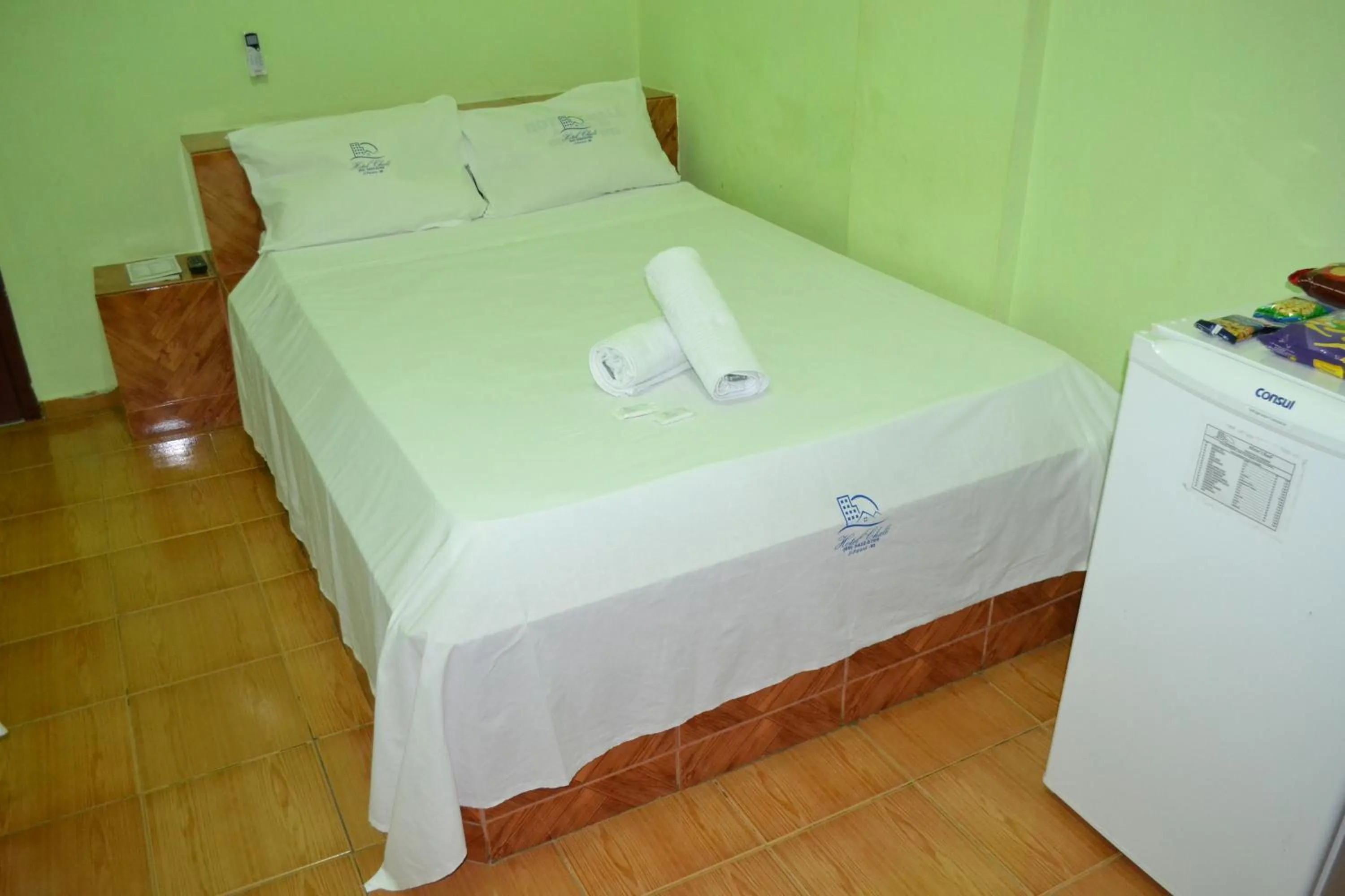 Bed in Hotel Chalé Ji-Parana