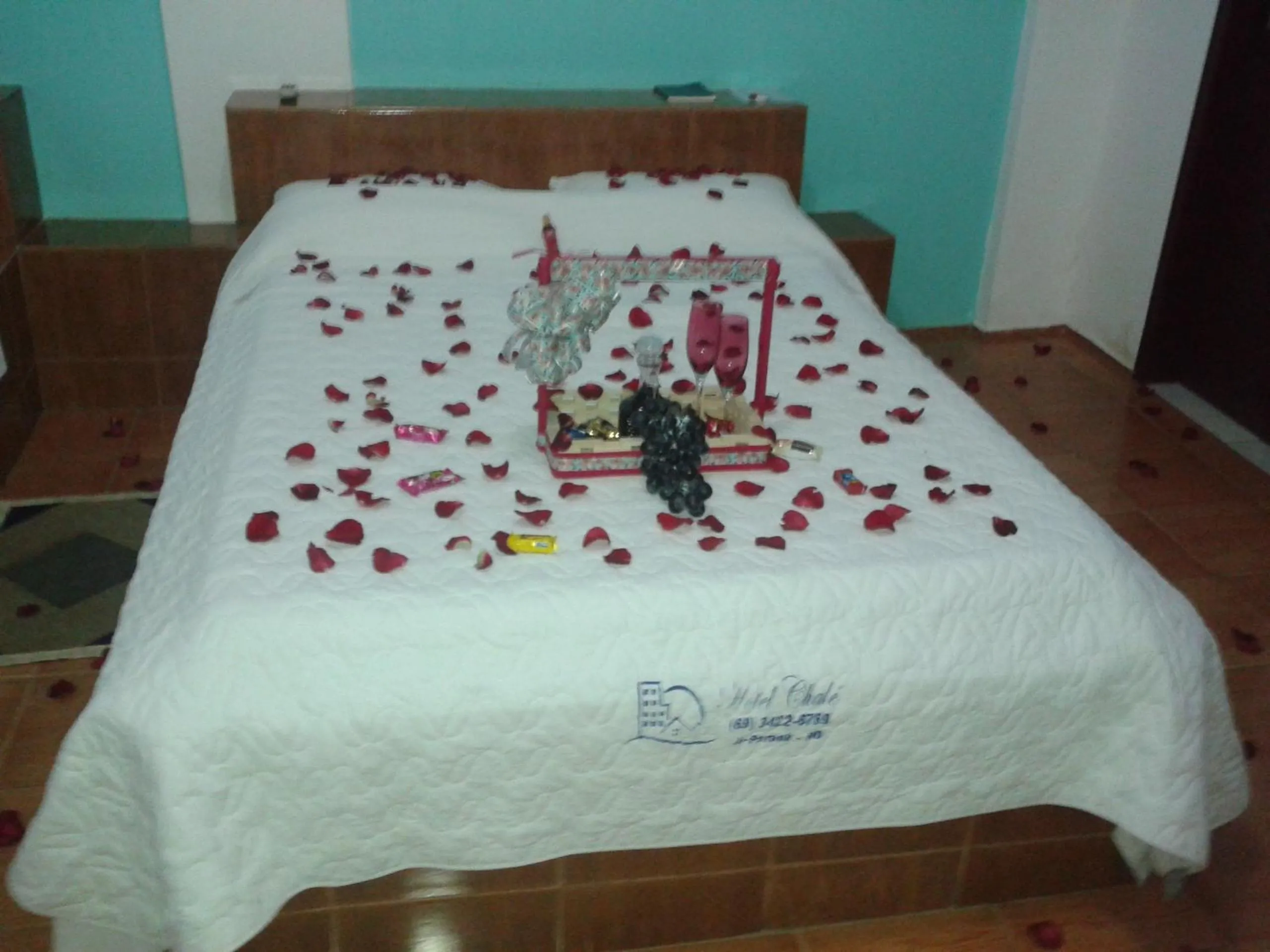 Bed in Hotel Chalé Ji-Parana