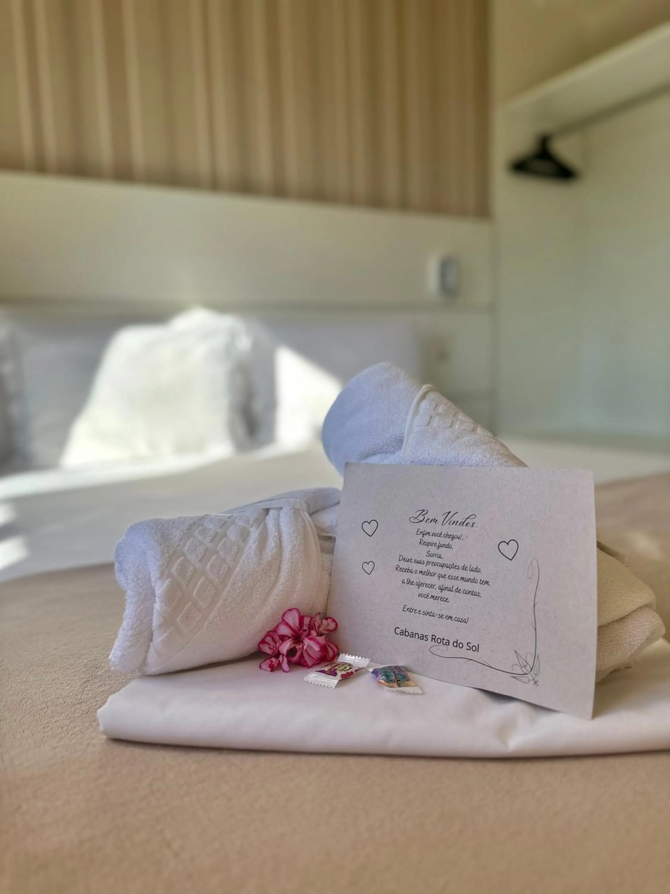 Bedroom, Bed in Pousada Cabanas Rota do Sol