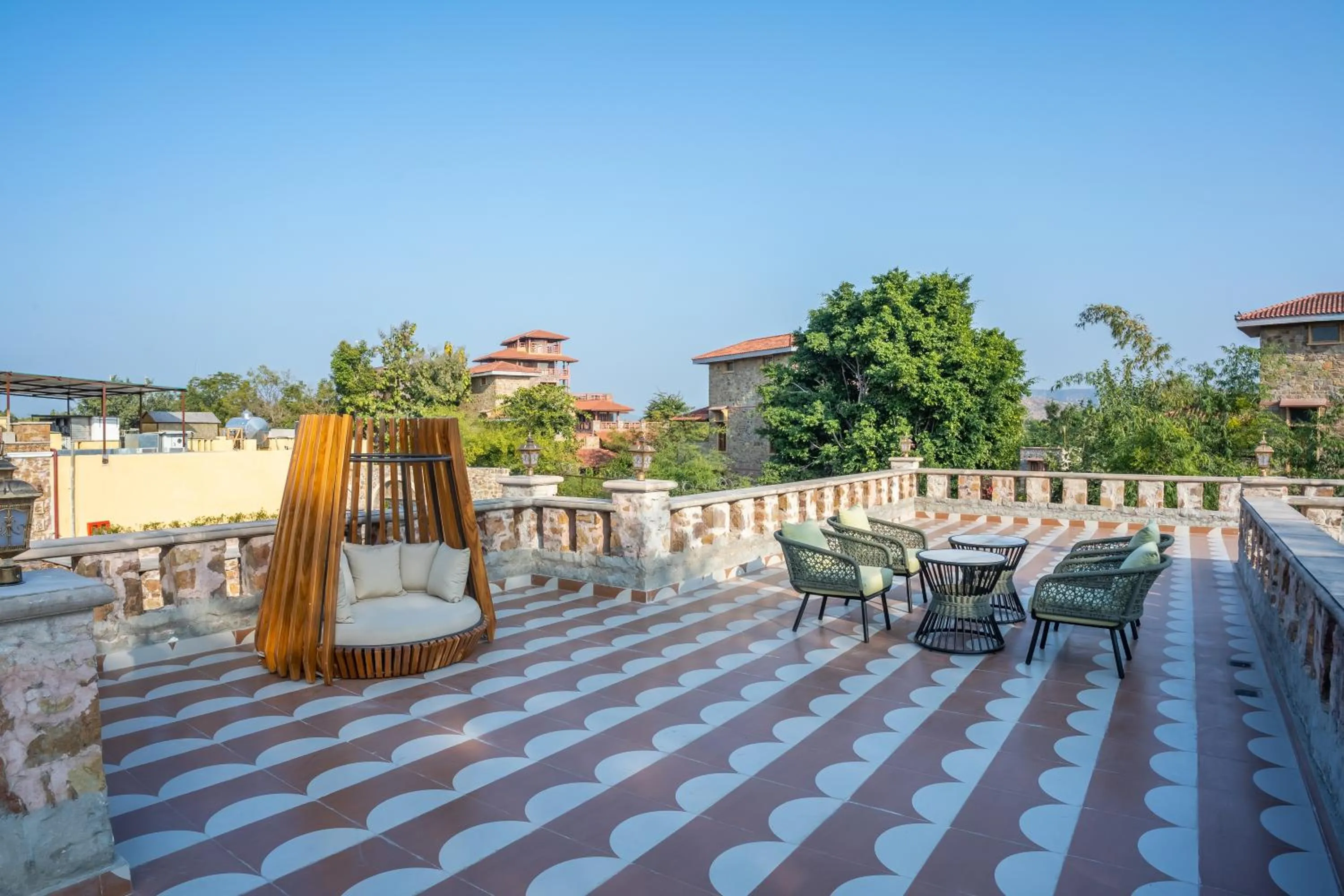 Balcony/Terrace in Juna Mahal Jungle Resort Ranthambore
