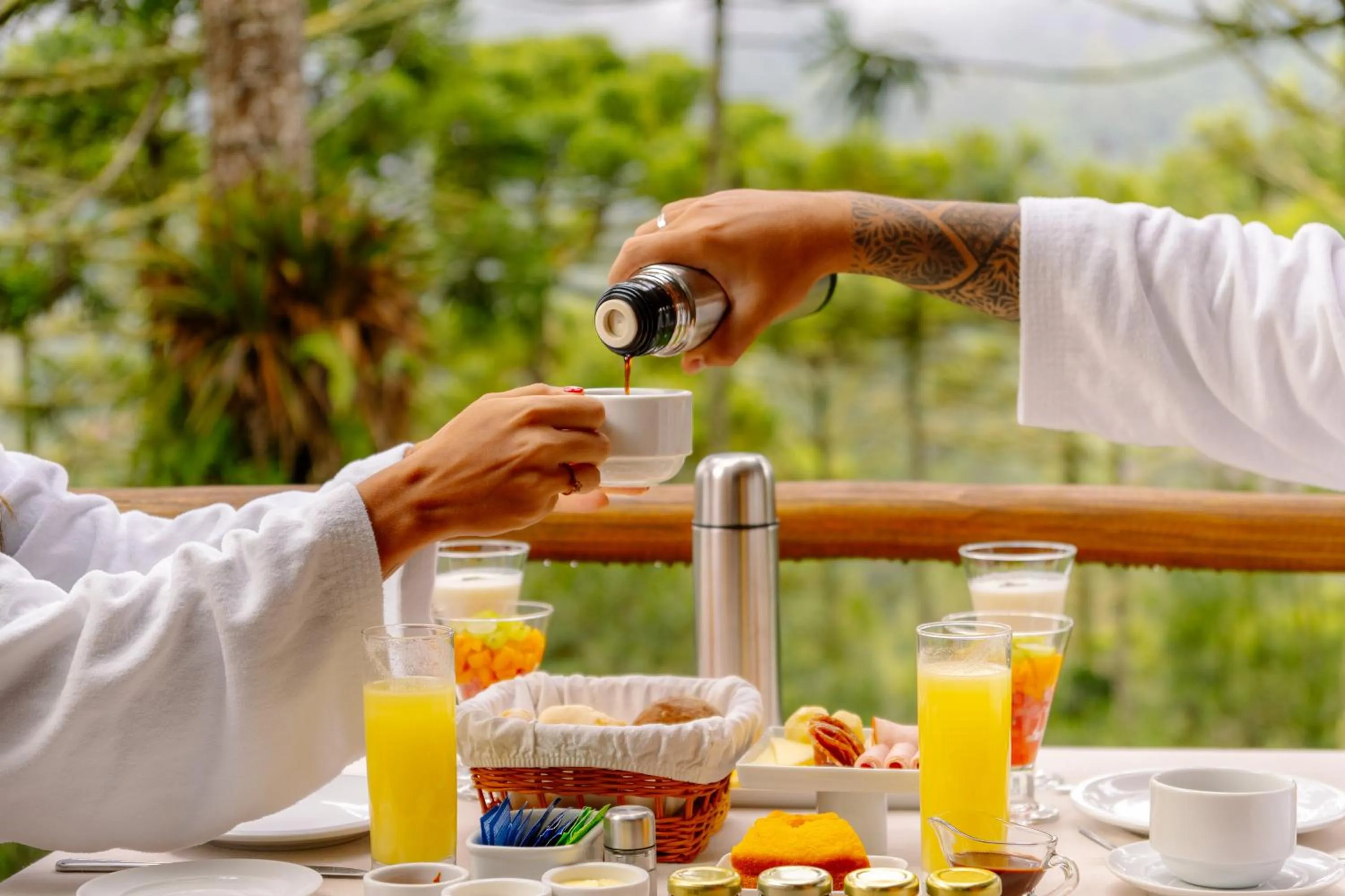 Breakfast in Pousada Casa Campestre
