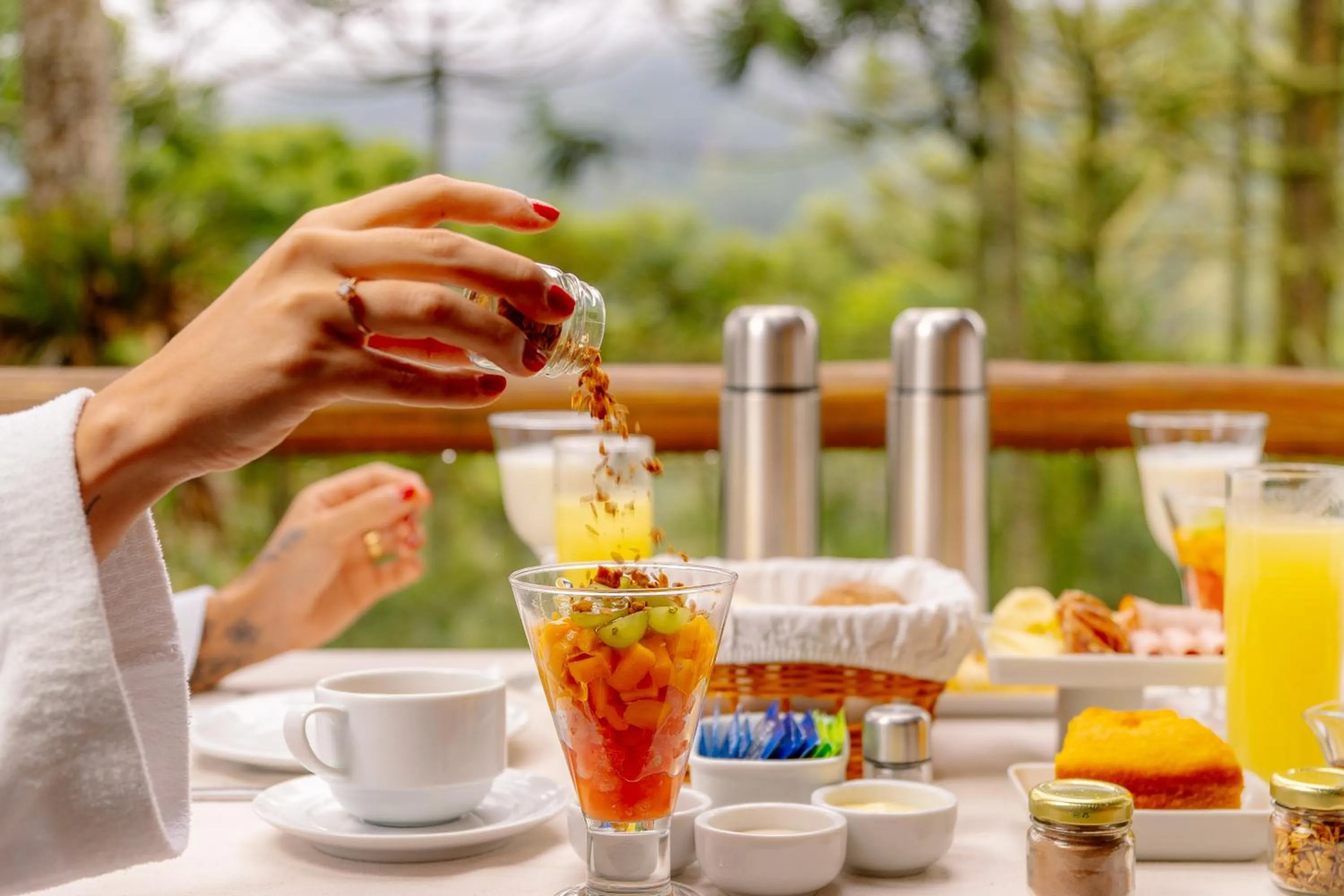 Breakfast in Pousada Casa Campestre