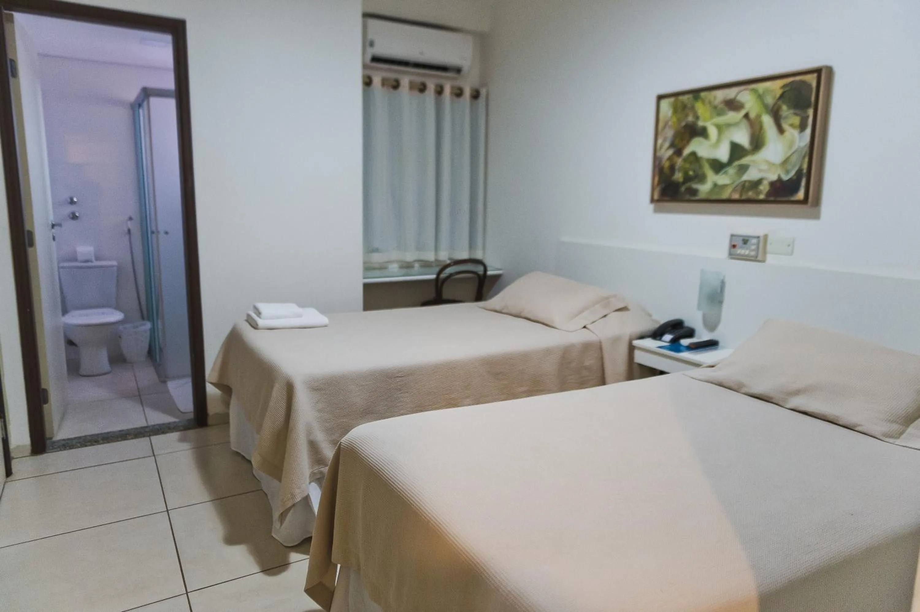 Bed in Hotel Pousada Ourinhos