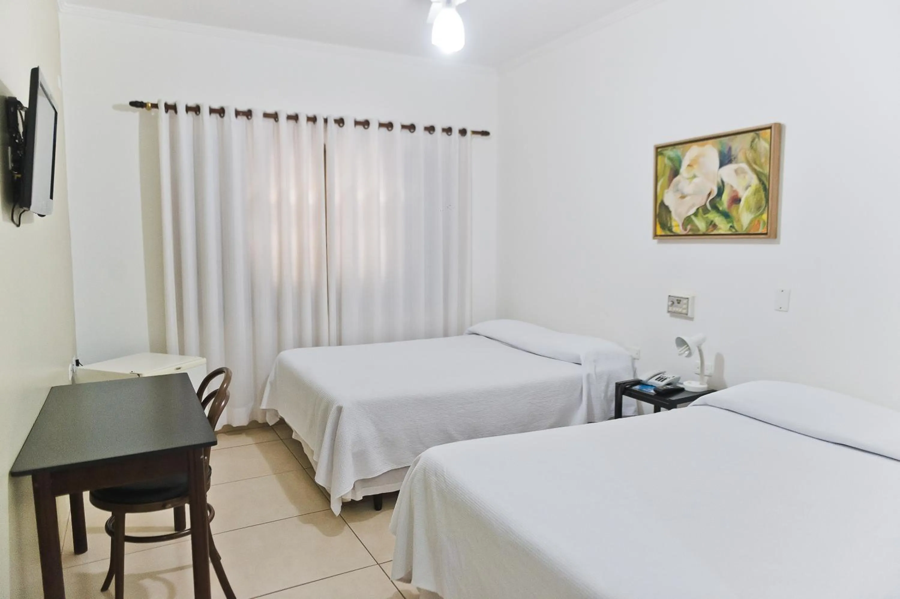 Bed in Hotel Pousada Ourinhos