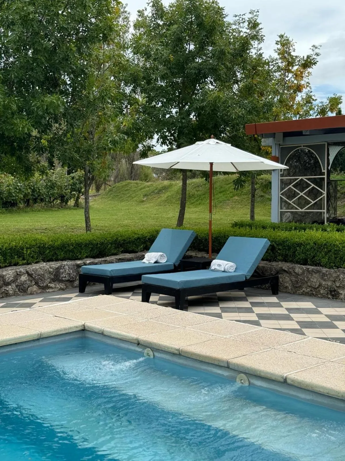 Pool view in Narbona Wine Lodge