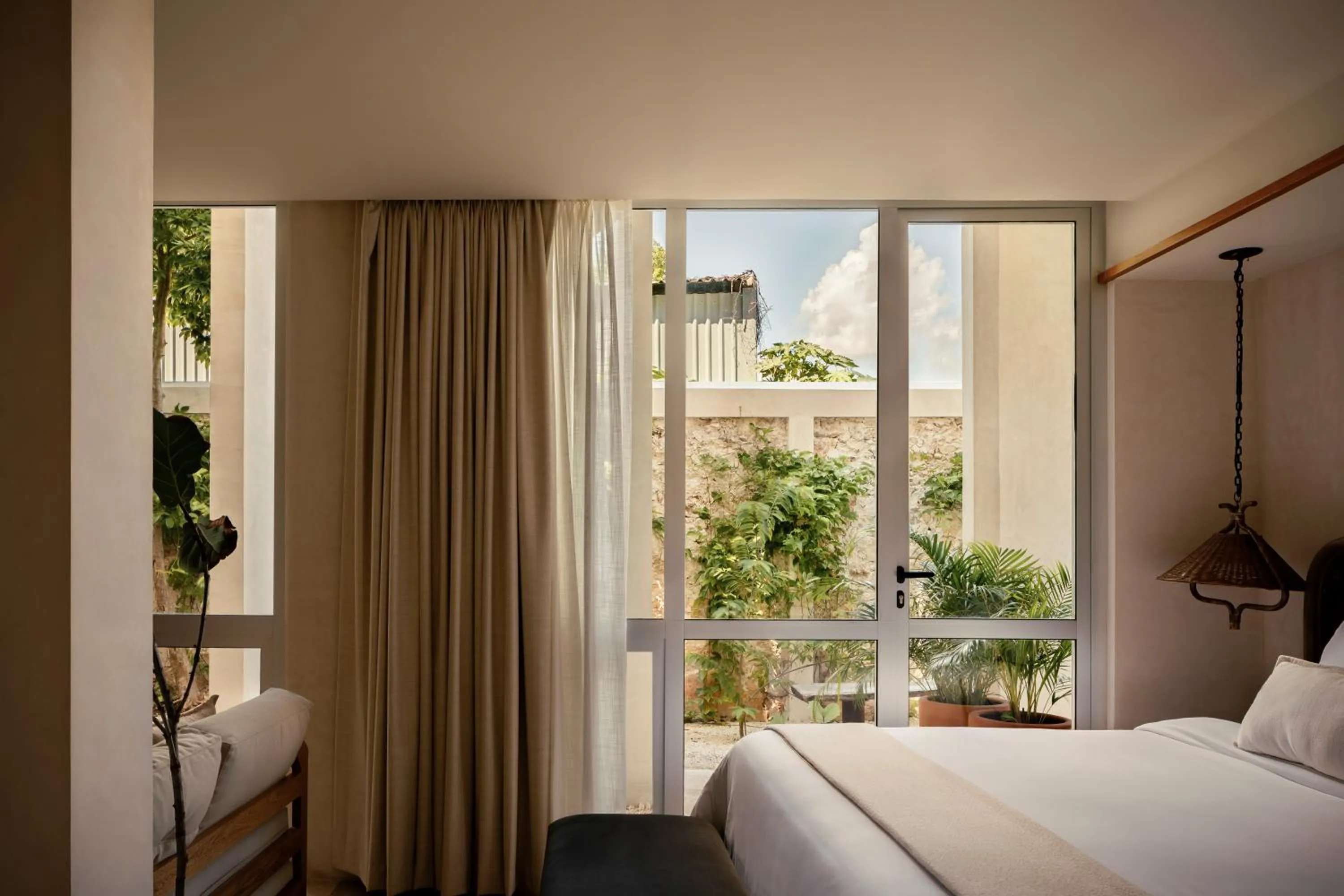 Garden view, Bed in Hotel Sureño Yucatan