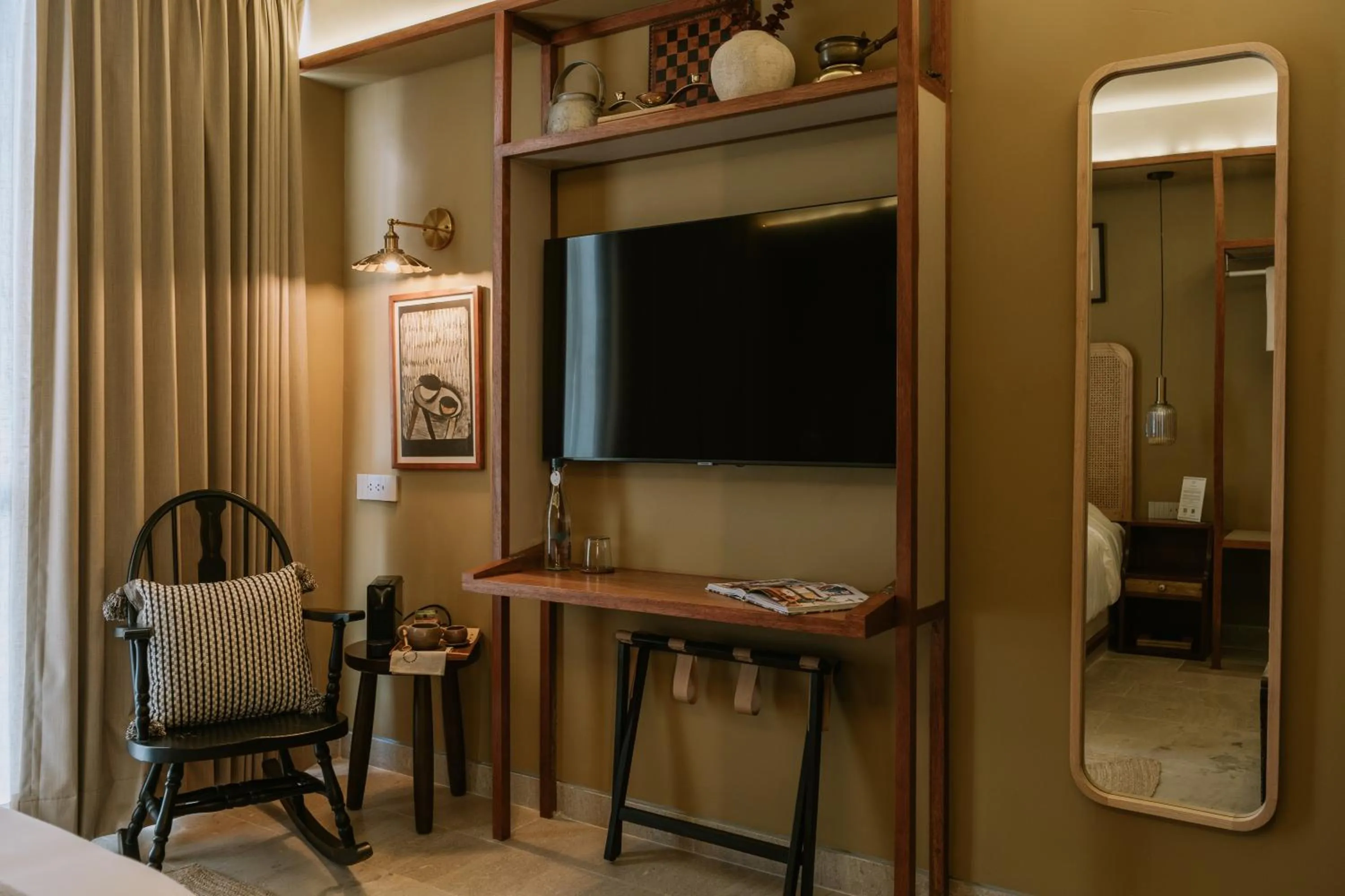 Decorative detail, Bed in Hotel Sureño Yucatan