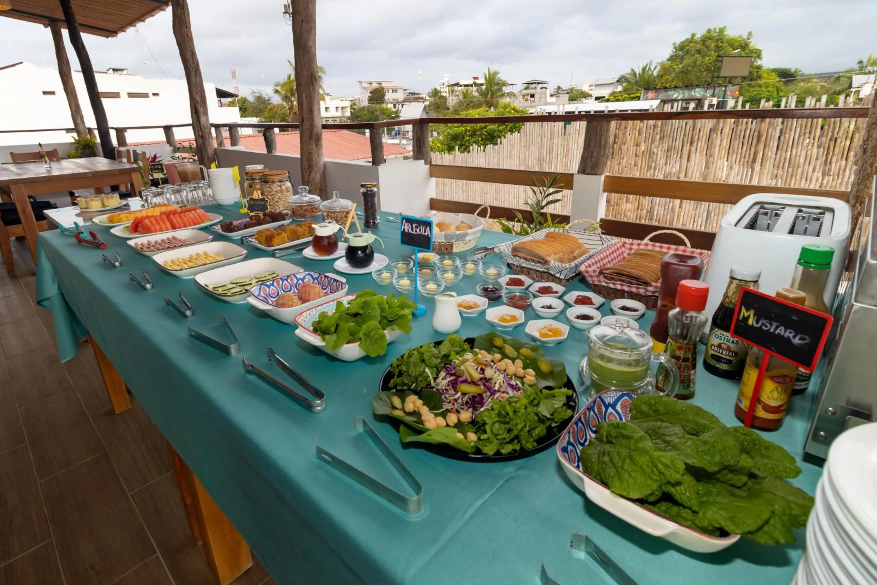 Buffet breakfast in Plaza Luna Suites