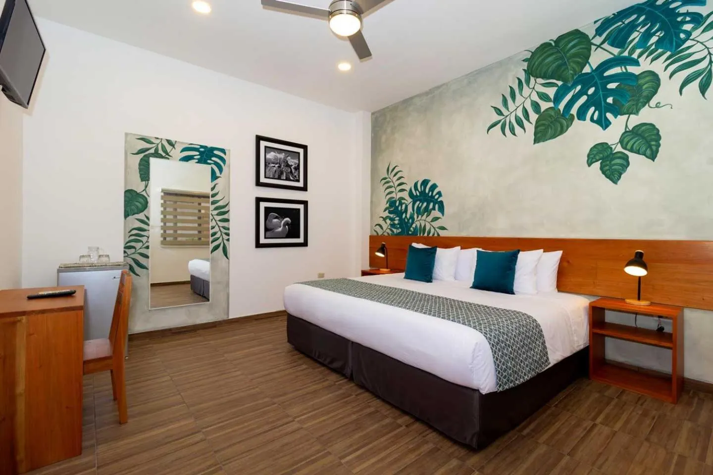 Bed in Plaza Luna Suites