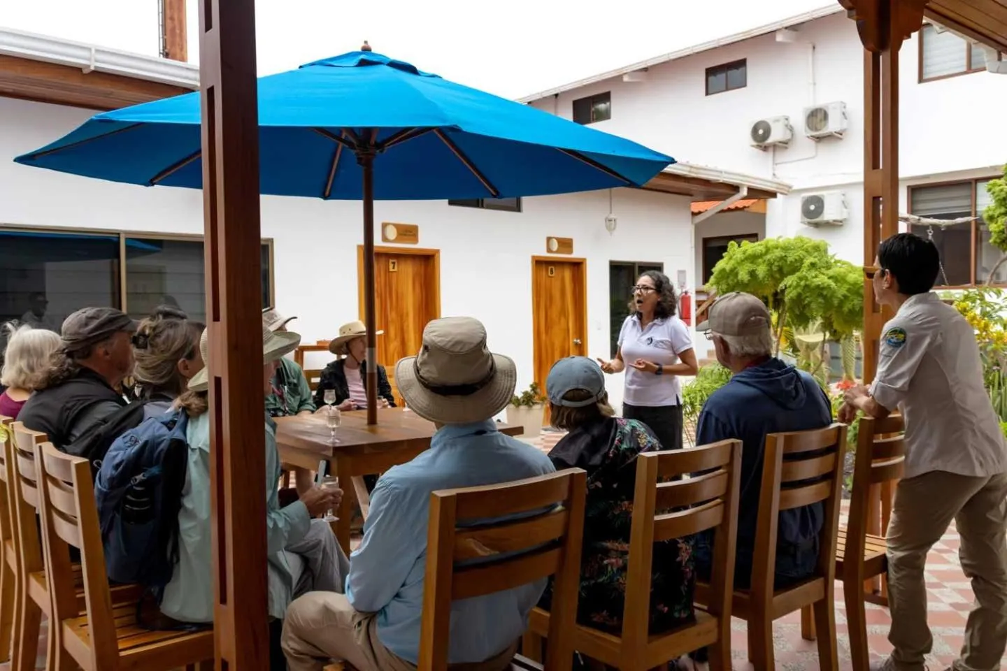 People in Plaza Luna Suites