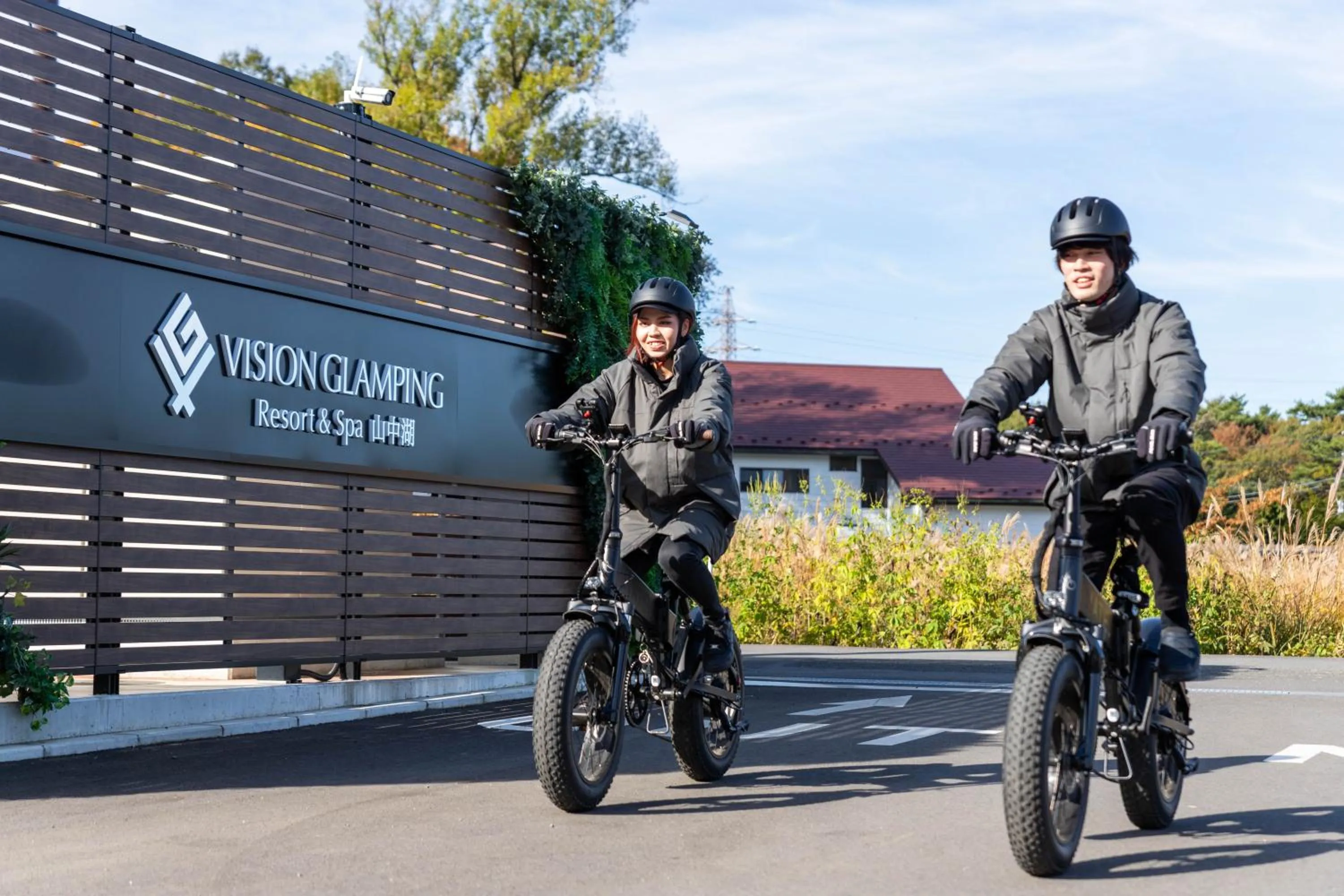 Cycling in VISION GLAMPING Resort & Spa 山中湖