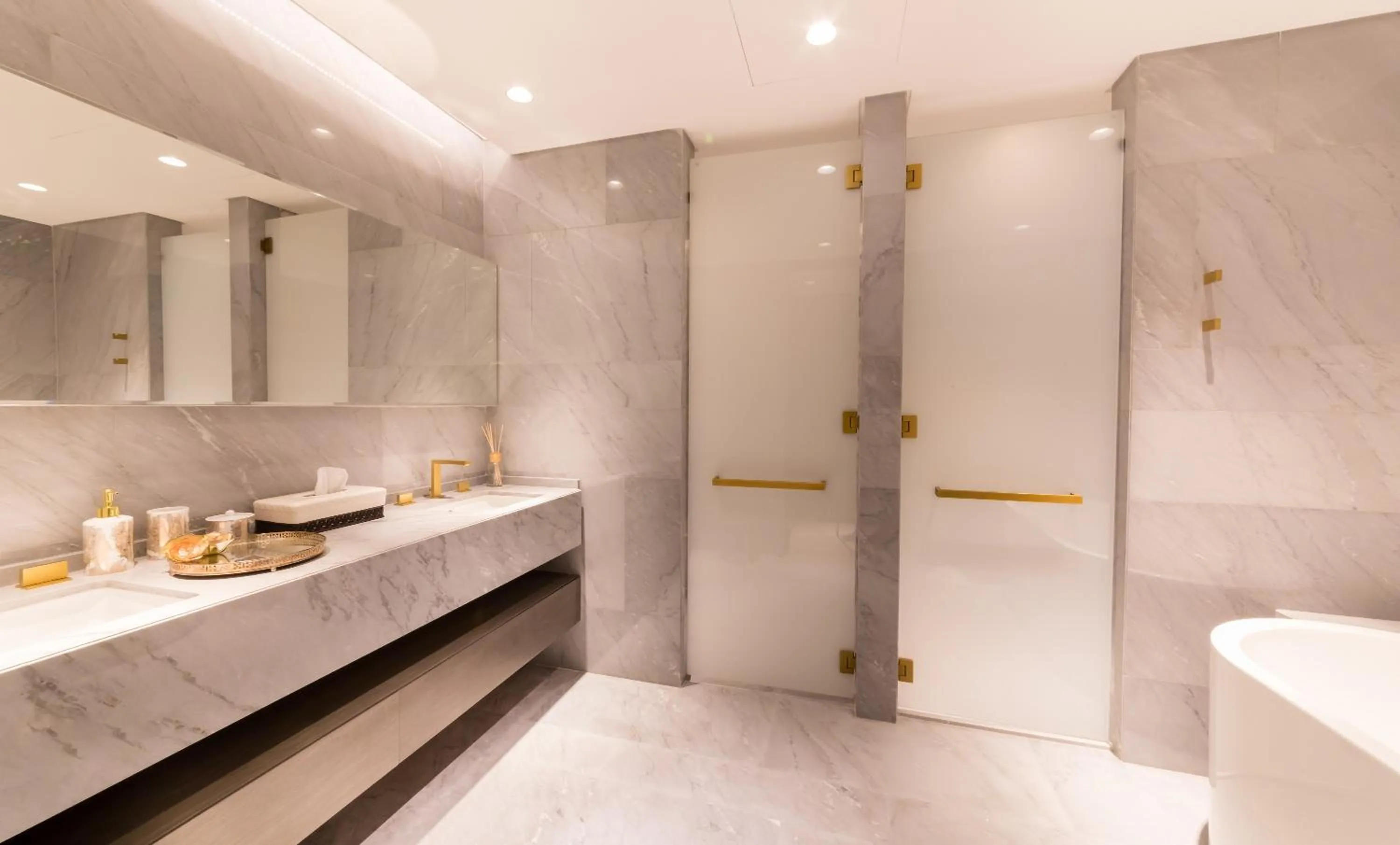 Bathroom in Maison Privee - Luxury Sea View Apt in FIVE Resort on The Palm