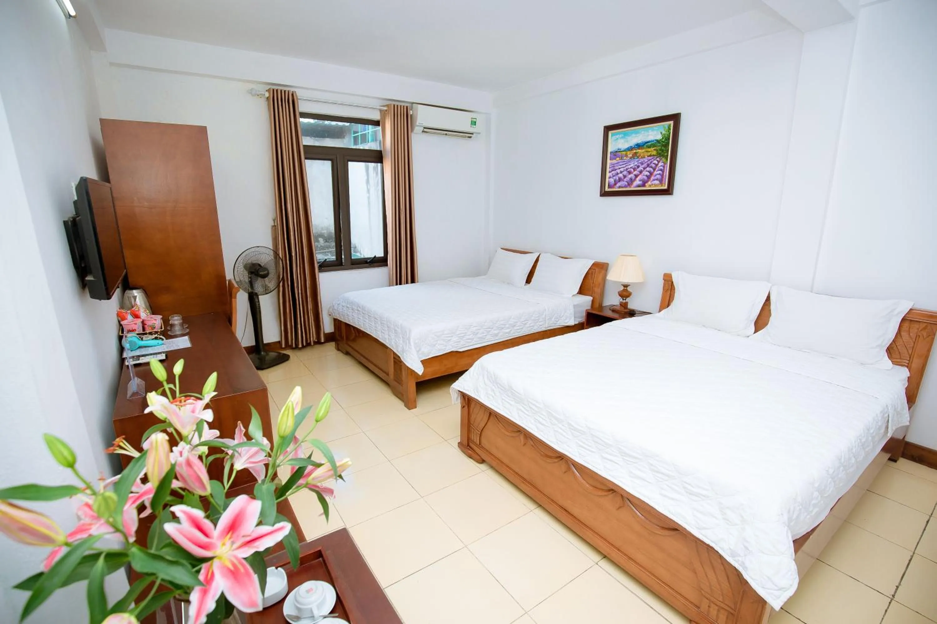 Bed in Viet Huong Hotel